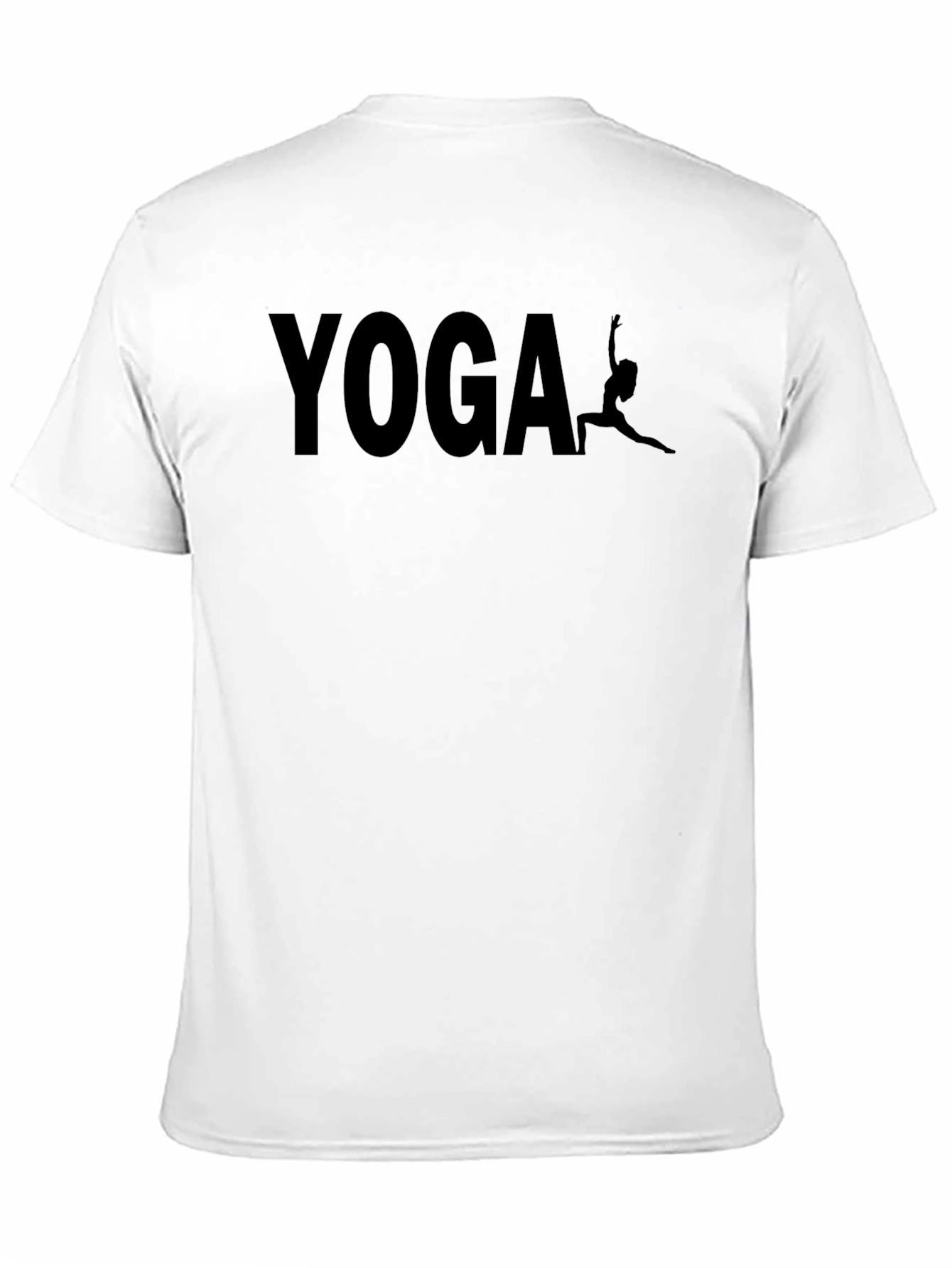 Yoga Graphic Print Black T-Shirt