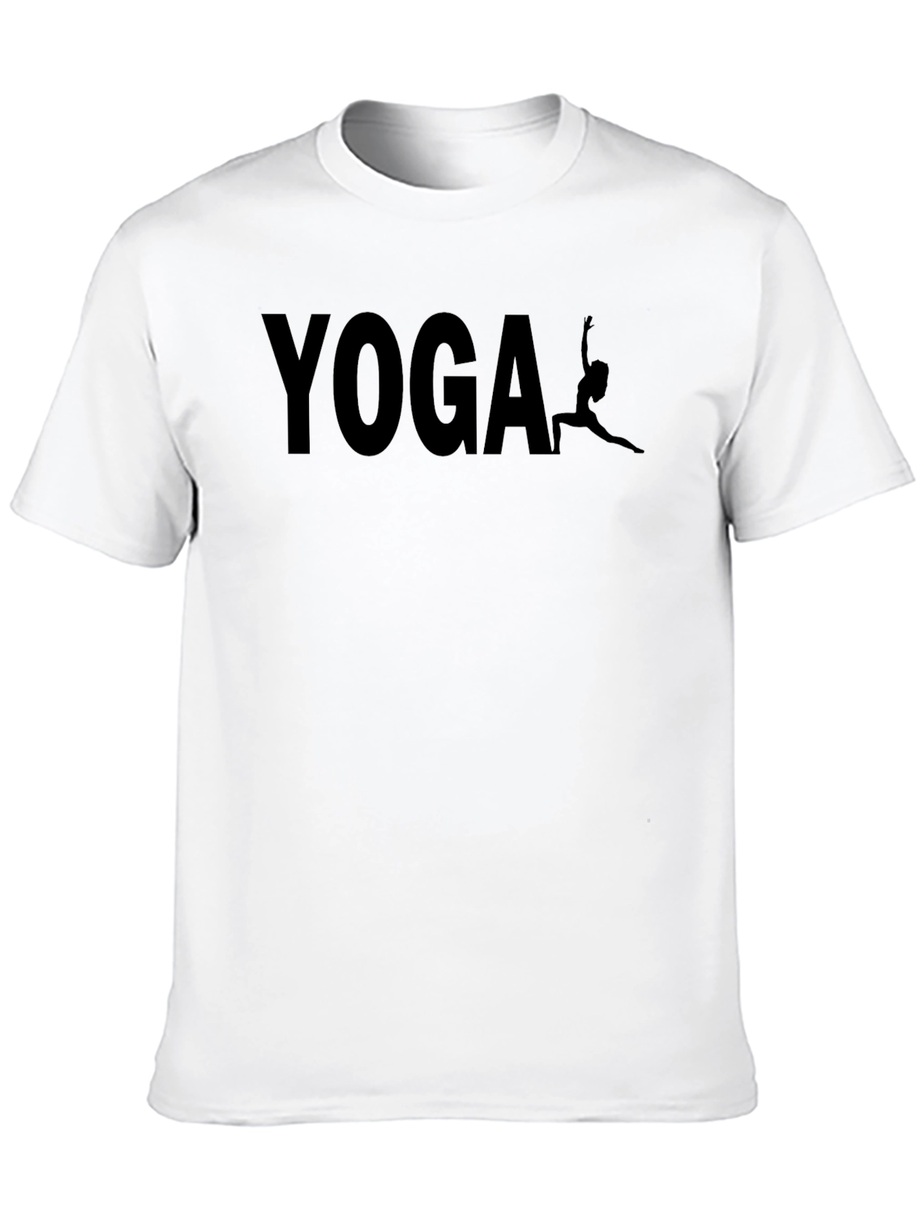 Yoga Graphic Print Black T-Shirt