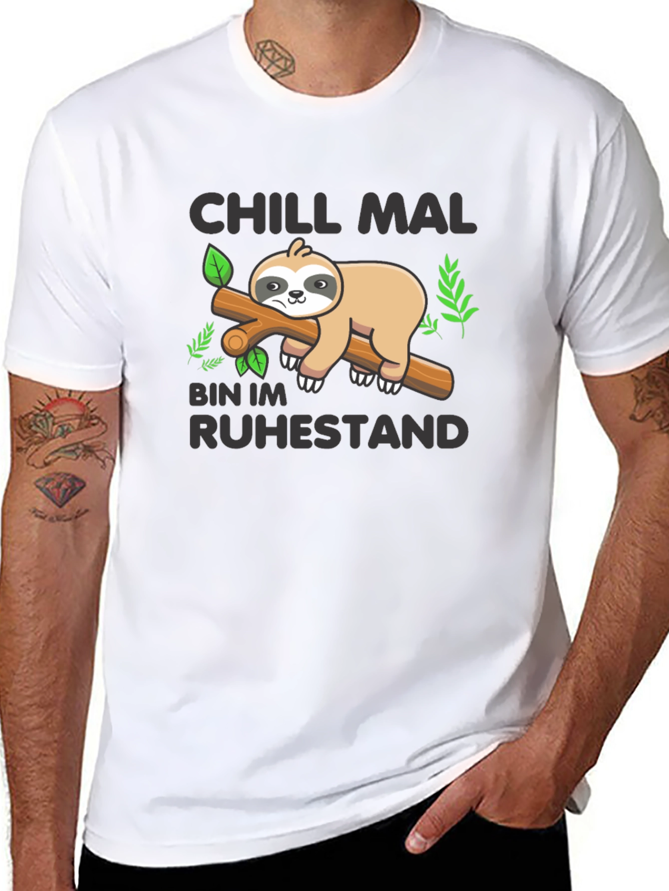 Chill Mal Bin Im Ruhestand Sloth T-Shirt