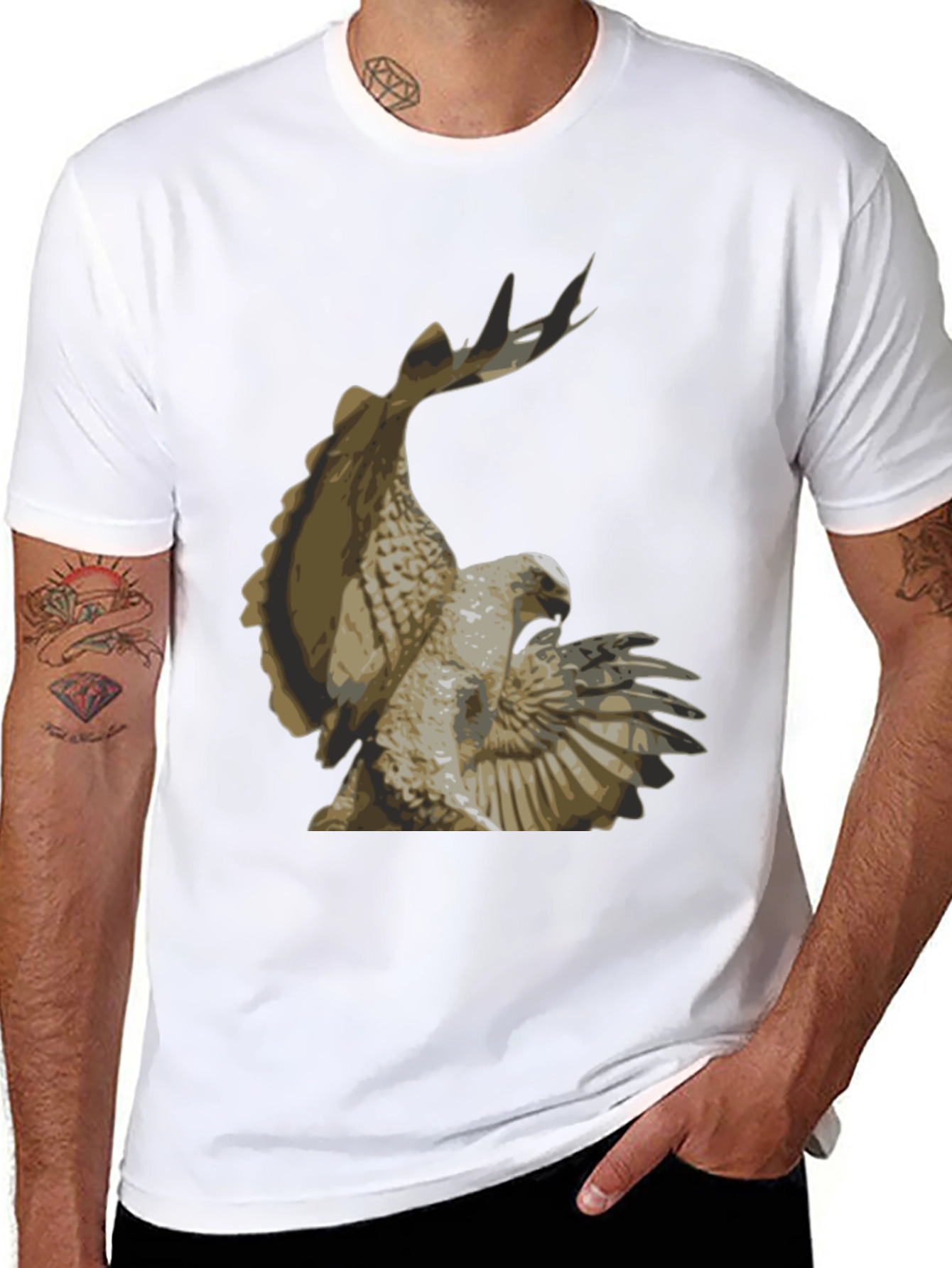 Eagle Graphic Print T-Shirt