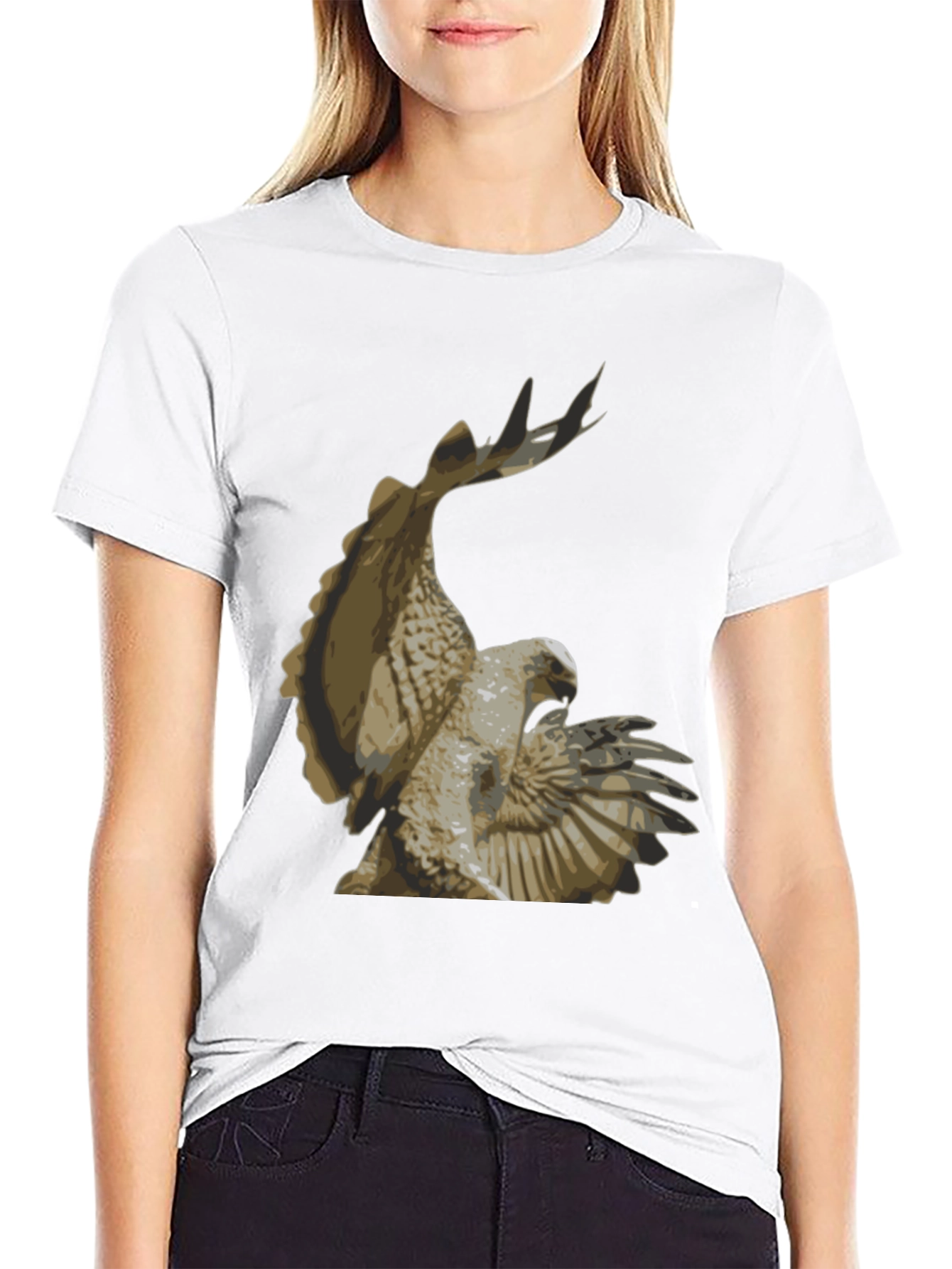 Eagle Graphic Print T-Shirt