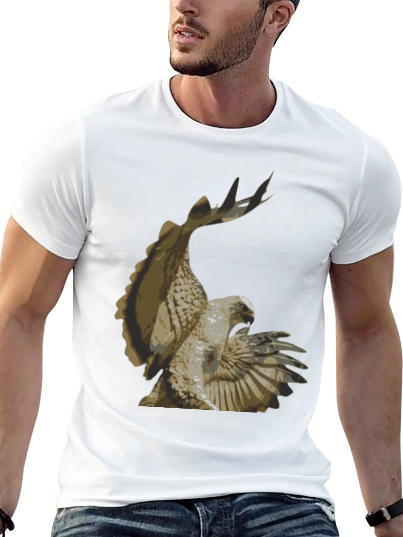 Eagle Graphic Print T-Shirt