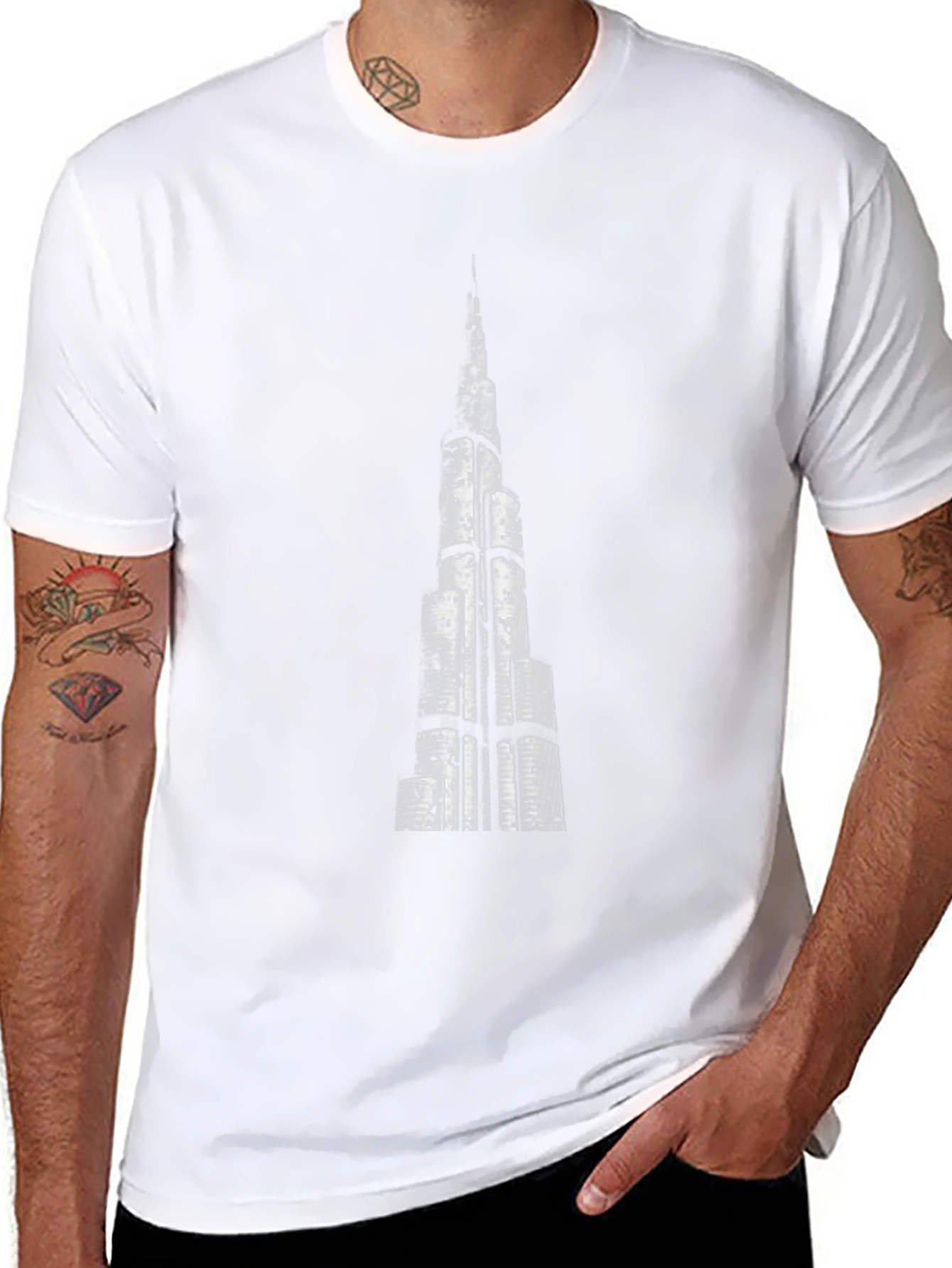 Burj Khalifa Graphic Tee - Modern Cityscape T-Shirt