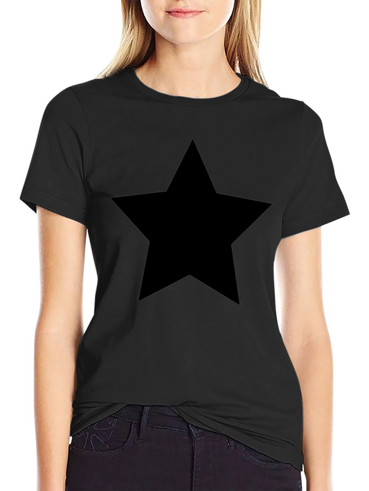 Bold Black Star T-Shirt - Stylish Mens Tee