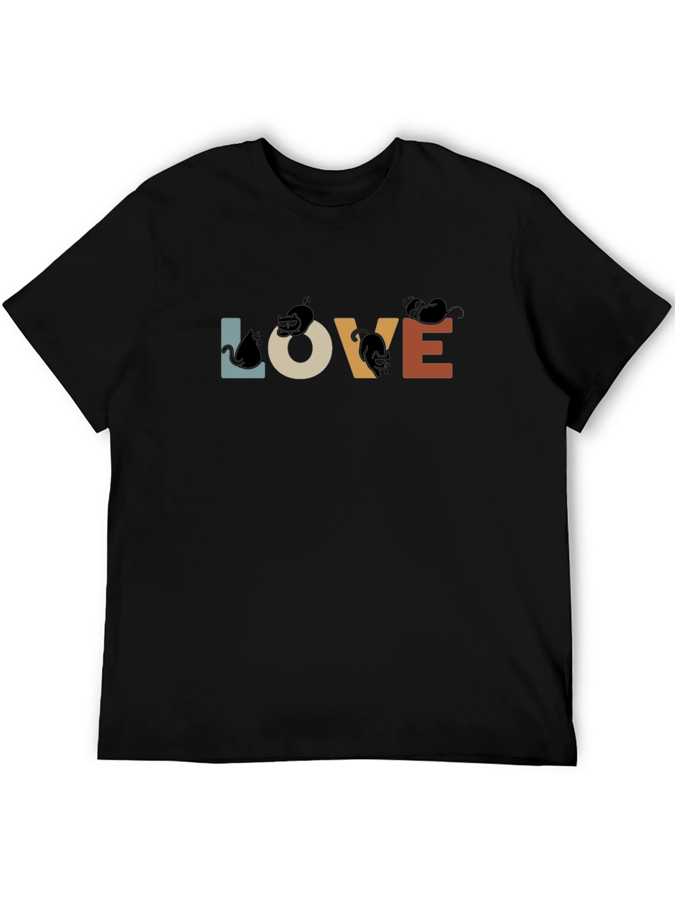 Black Cat Love T-Shirt