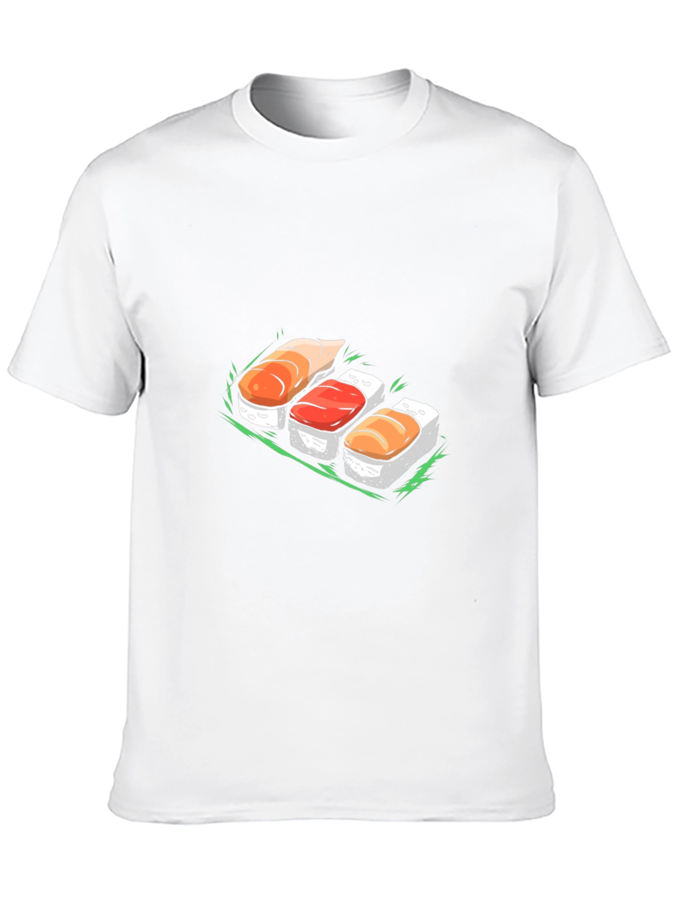 Sushi Graphic Tee - Casual Black T-Shirt