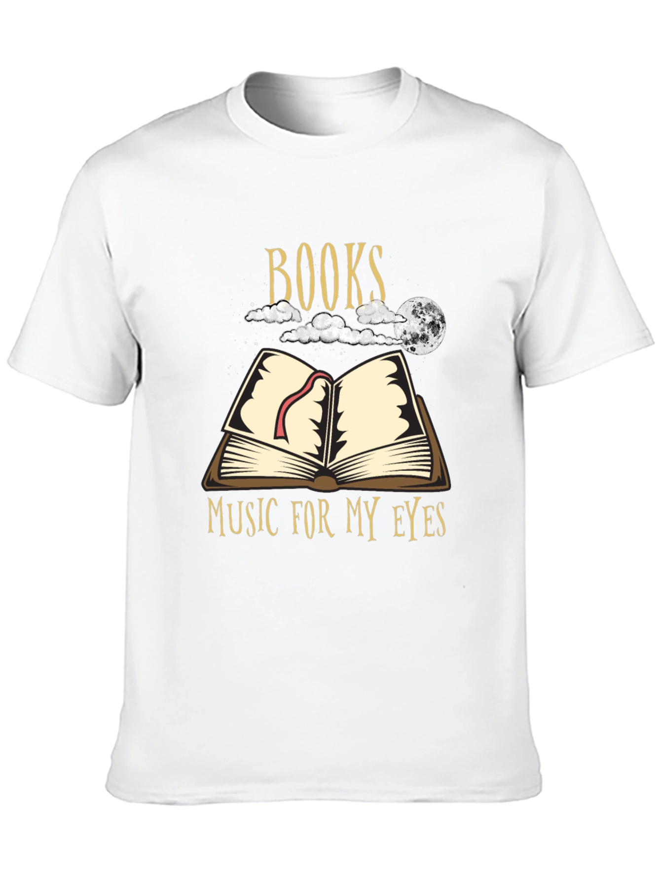 Books Music for My Eyes Black Graphic T-Shirt