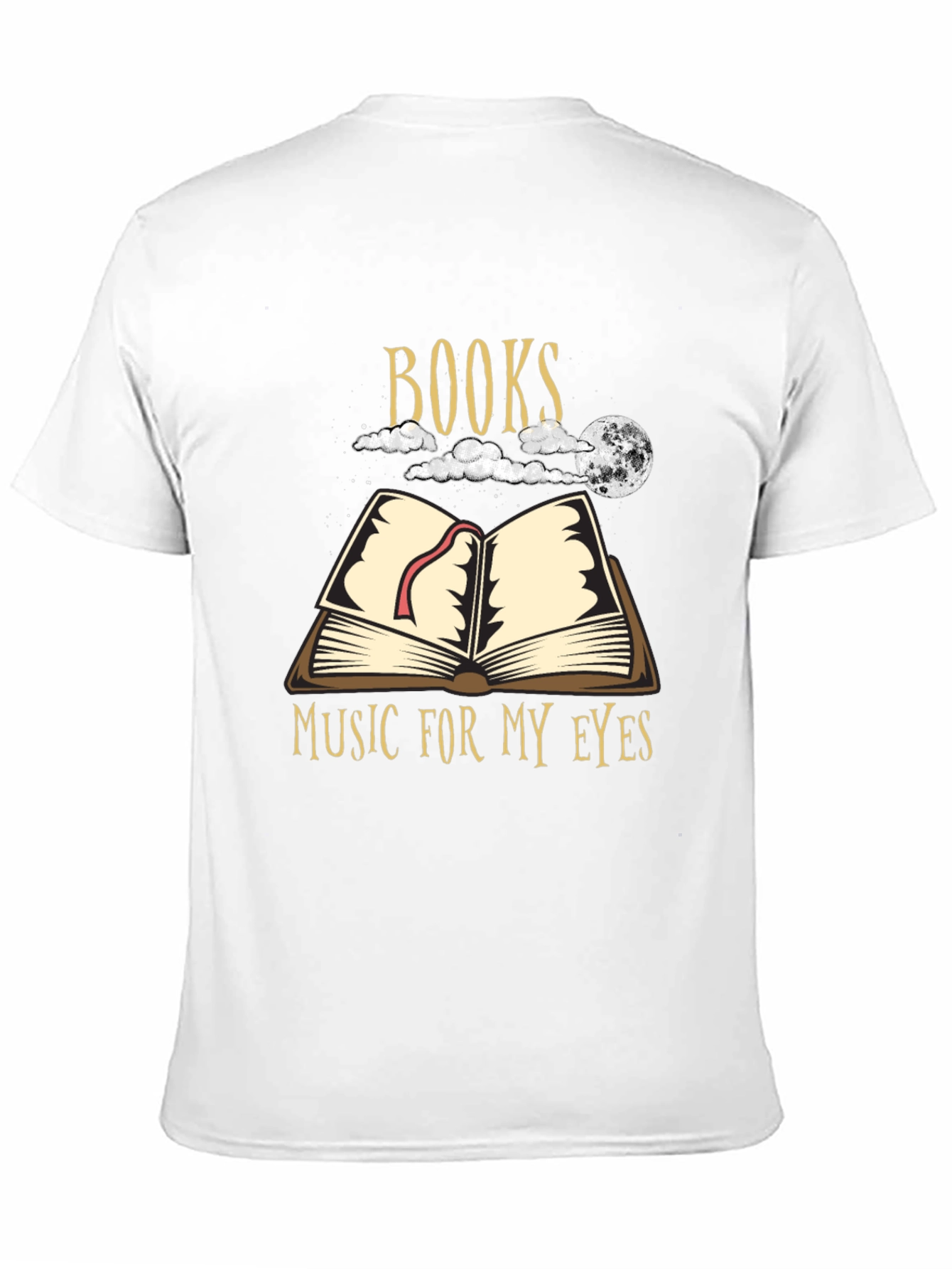 Books Music for My Eyes Black Graphic T-Shirt