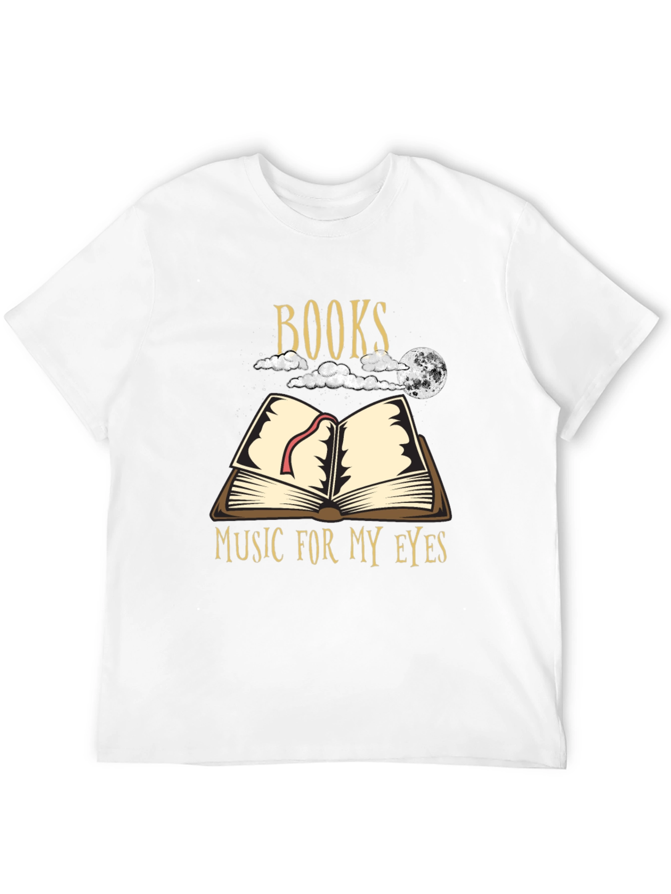 Books Music for My Eyes Black Graphic T-Shirt
