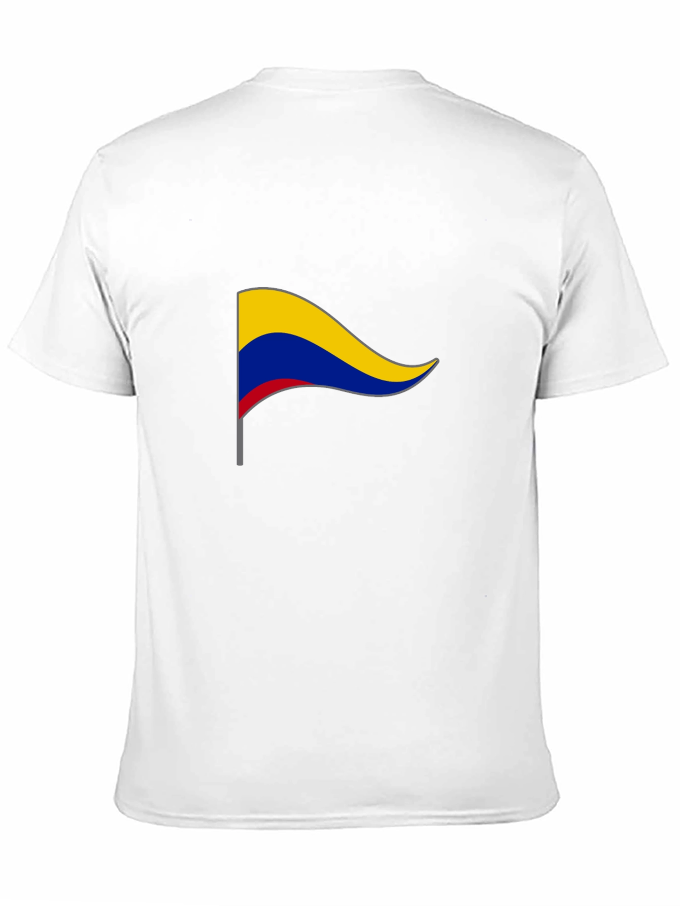 Colombia Flag T-Shirt - Black Cotton Tee