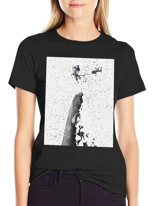 Astronauts in Space Black Tee