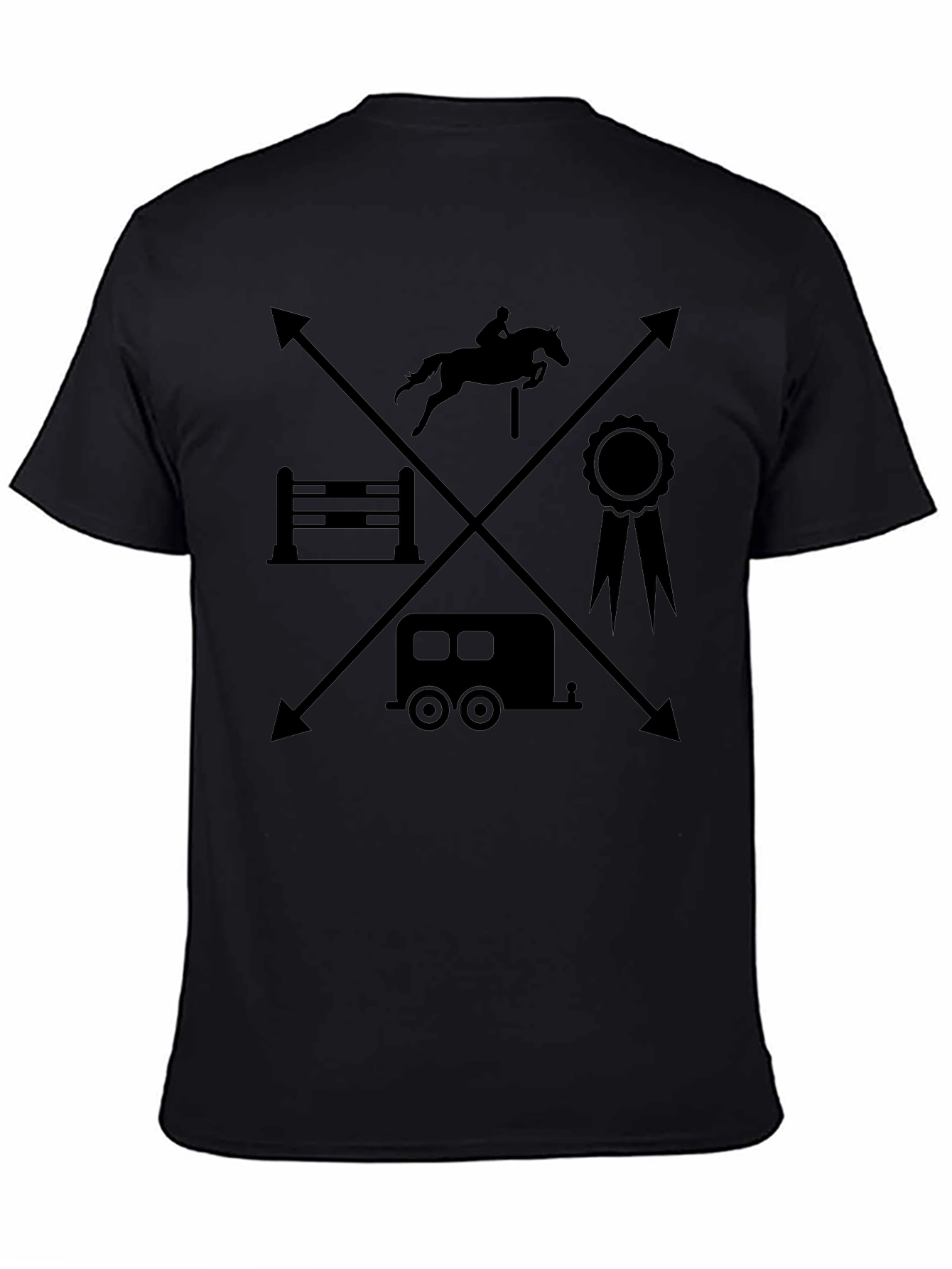 Equestrian T-Shirt - Horse Jumping Design