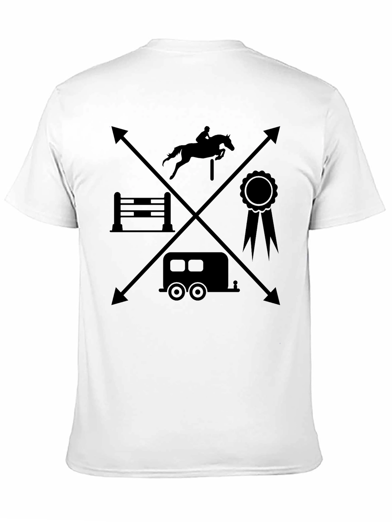 Equestrian T-Shirt - Horse Jumping Design
