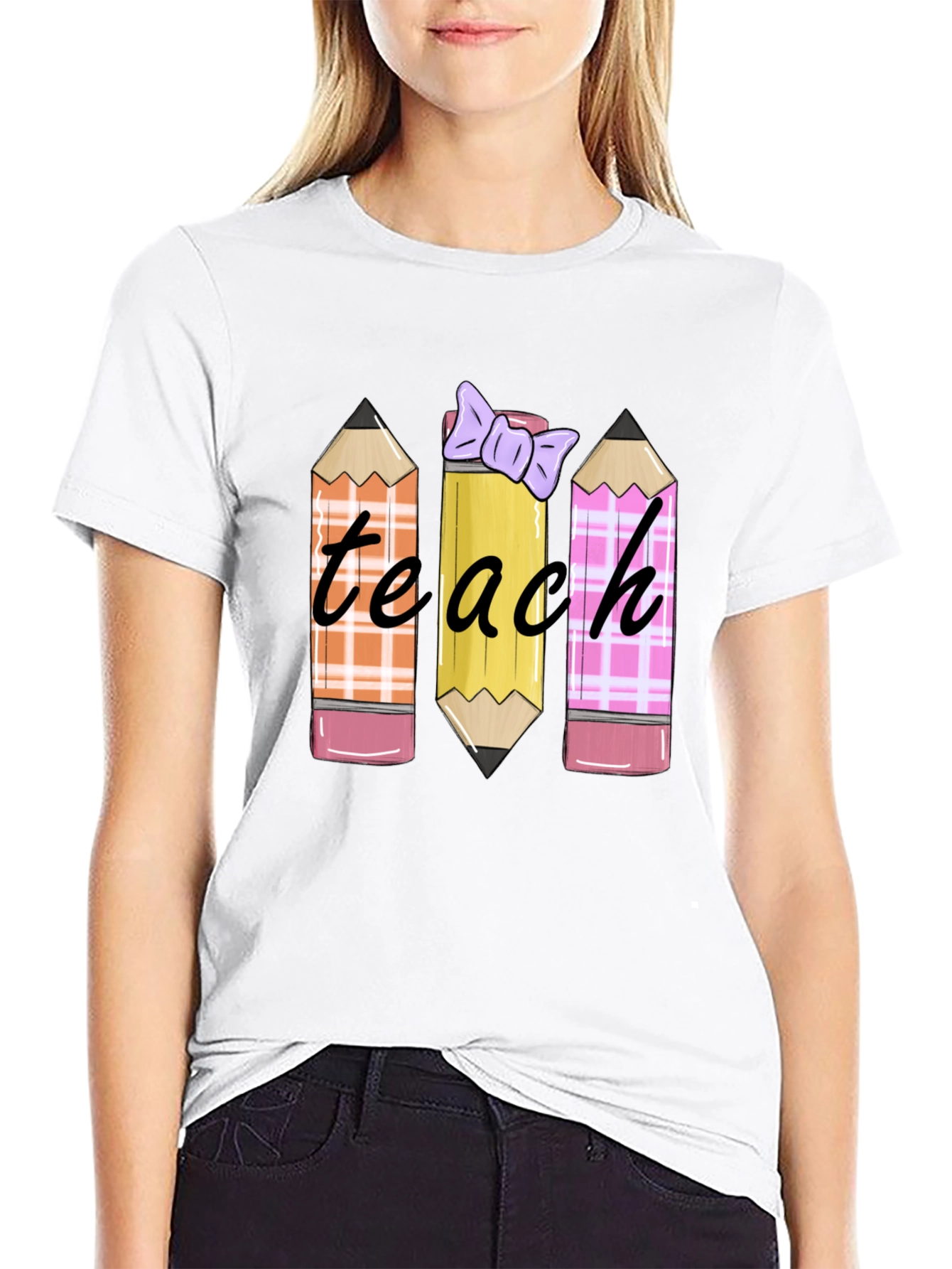 Teach Pencil T-Shirt Teacher Appreciation