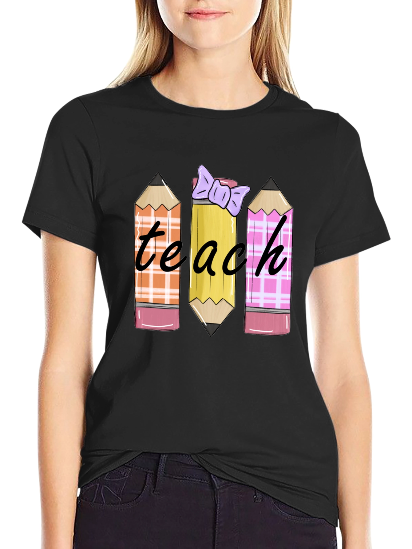 Teach Pencil T-Shirt Teacher Appreciation