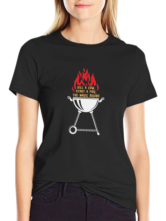 Kill A Cow Grill Master T-Shirt - BBQ Magic Begins