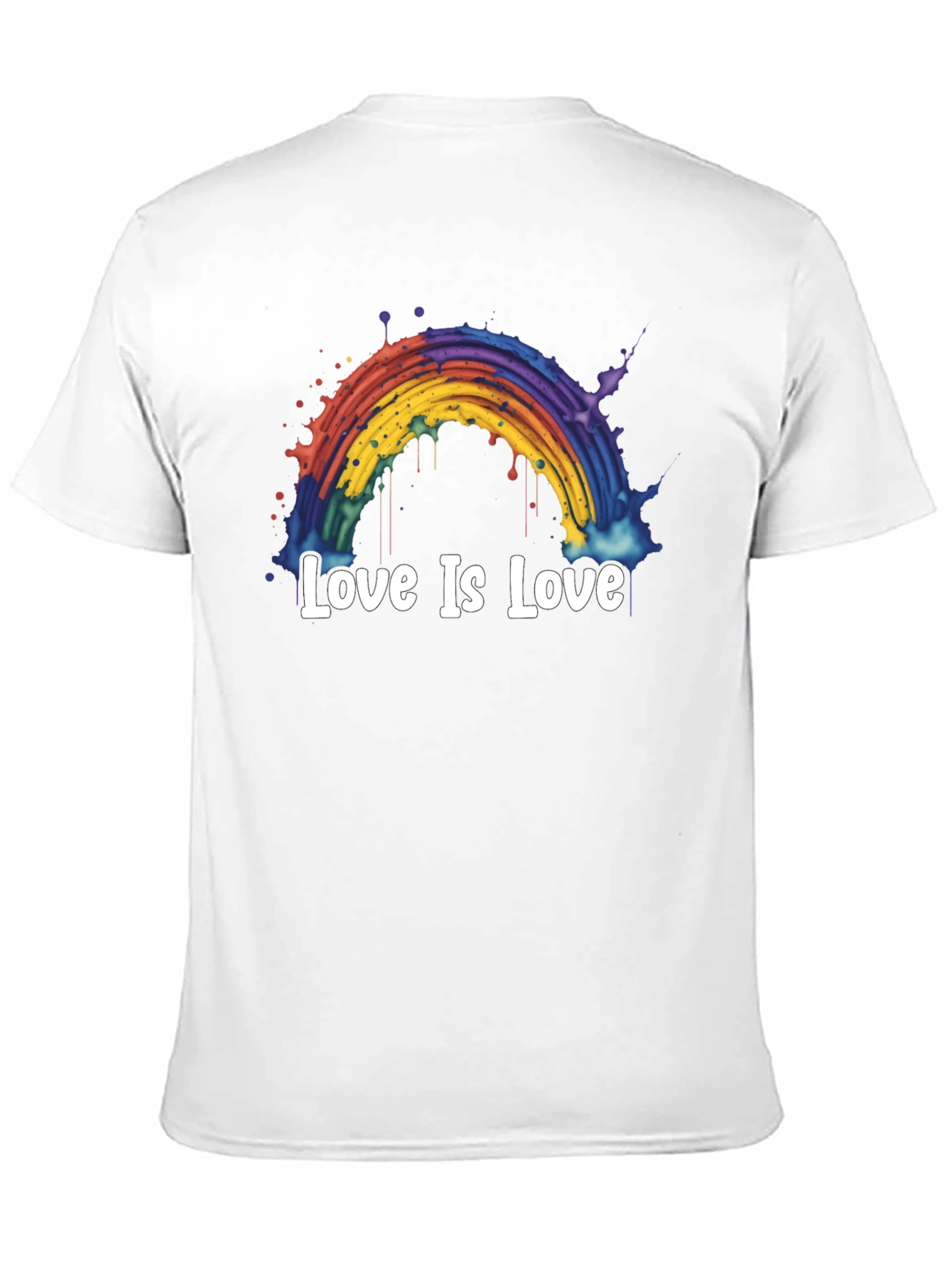 Love Is Love Rainbow Graphic Tee - Black