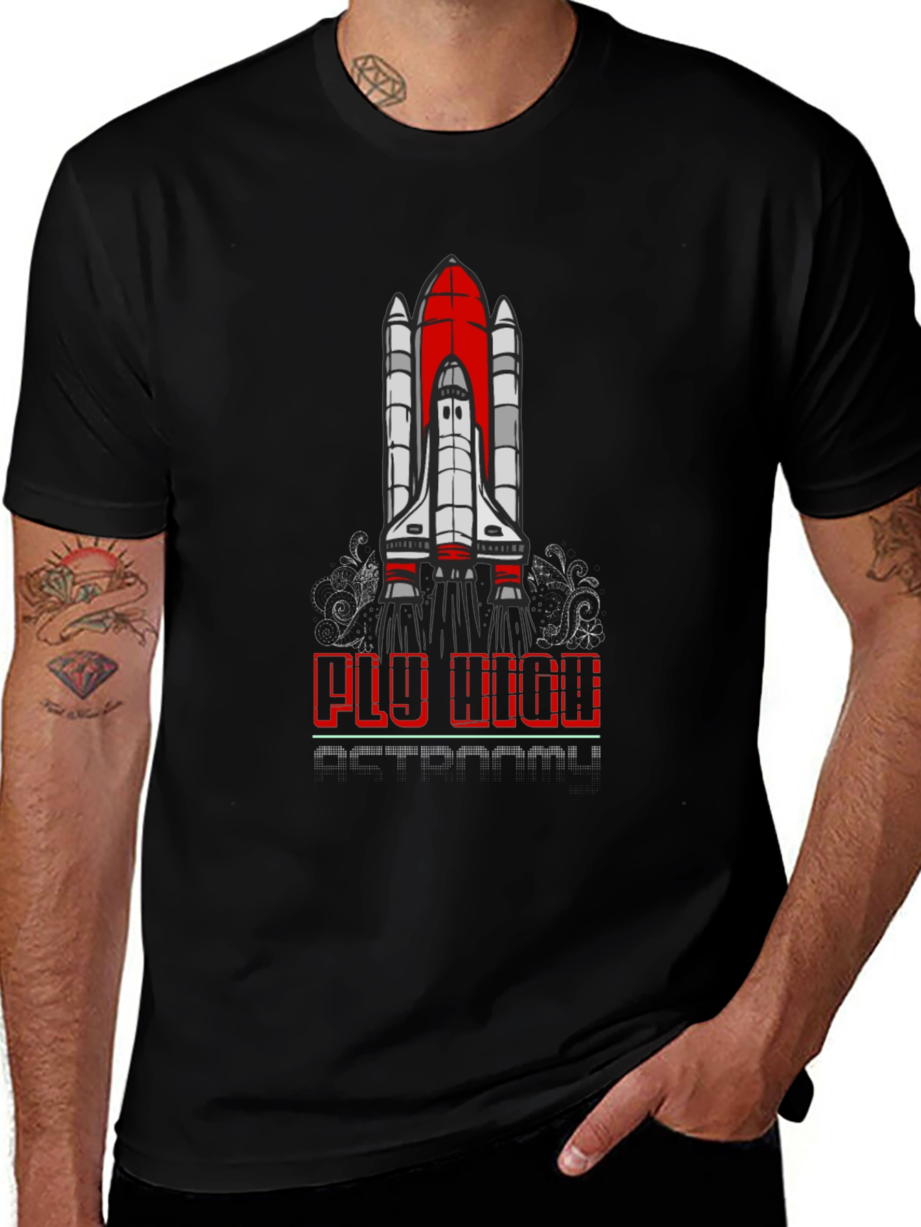Fly High T-Shirt - Space Shuttle Graphic Tee