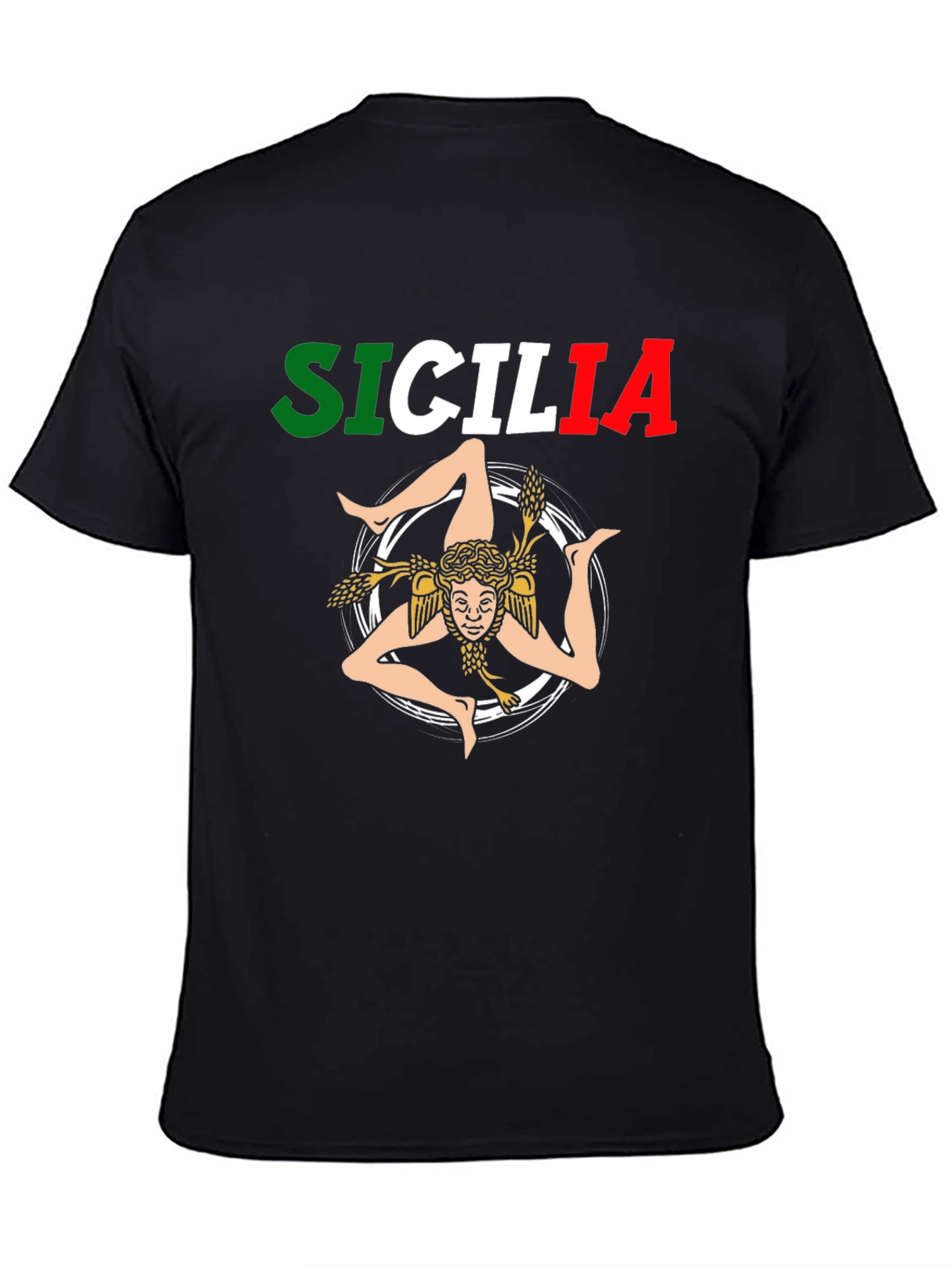 Sicilia T-Shirt Trinacria Graphic Italy Pride