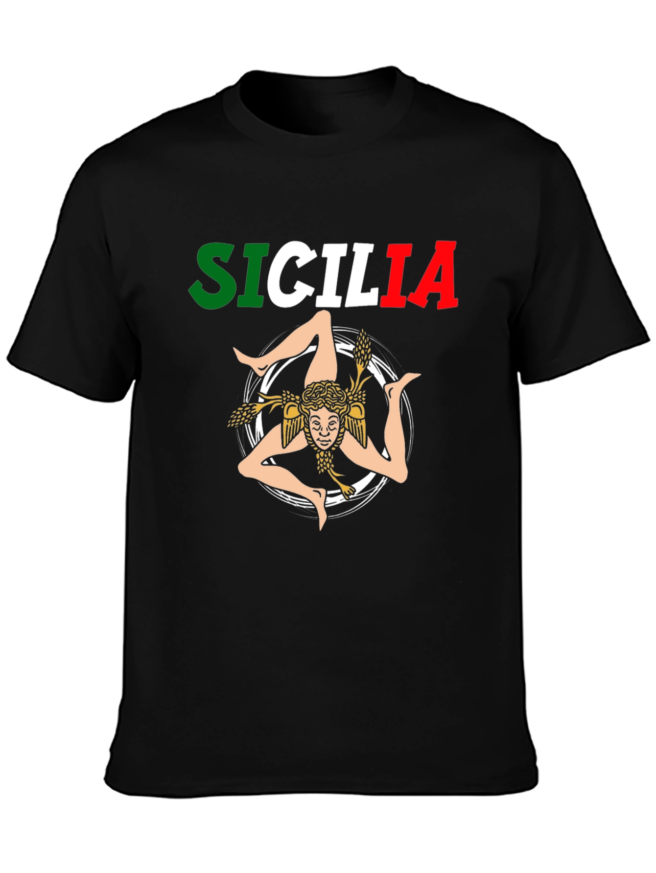 Sicilia T-Shirt Trinacria Graphic Italy Pride