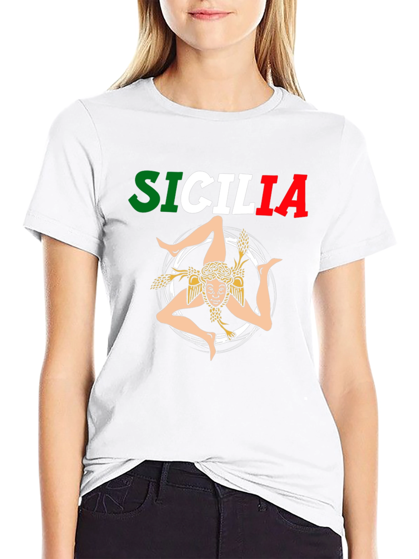 Sicilia T-Shirt Trinacria Graphic Italy Pride