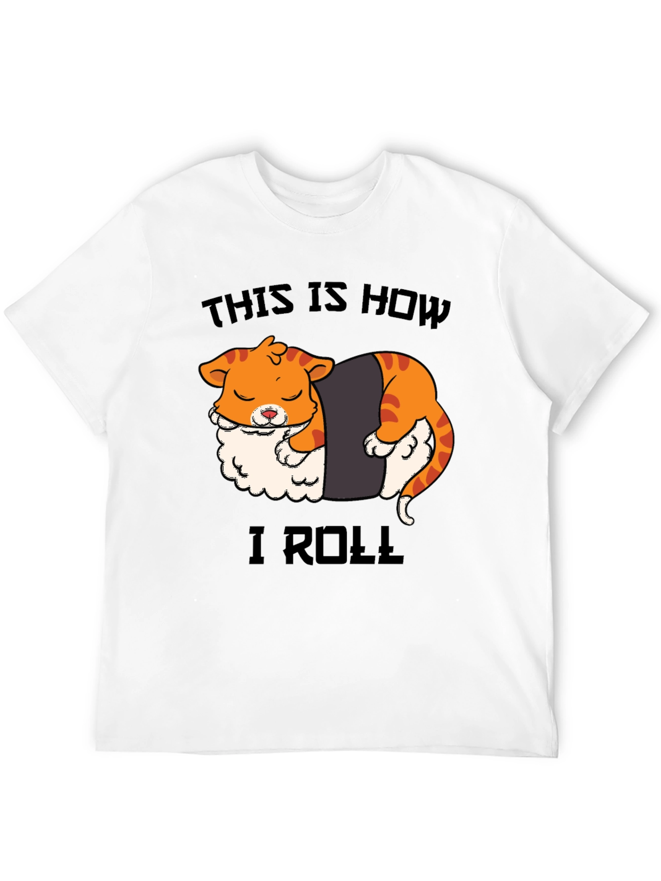 Sushi Cat Roll T-Shirt - Funny Graphic Tee