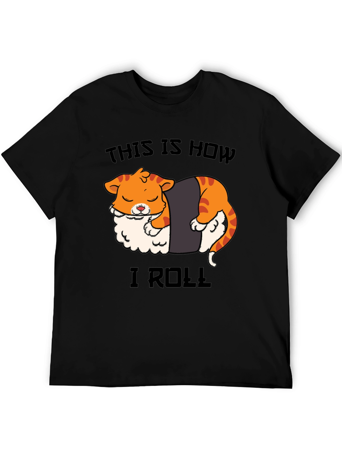 Sushi Cat Roll T-Shirt - Funny Graphic Tee