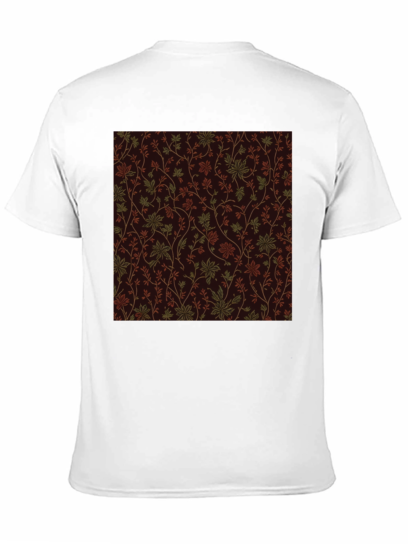 Floral Pattern Black Tee - Stylish Casual Wear