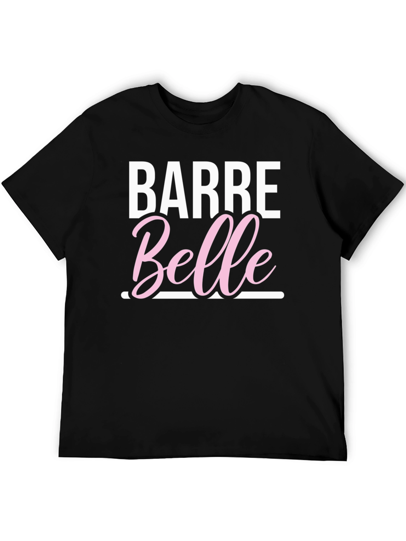 Barre Belle Black T-Shirt - Dance Fitness Apparel