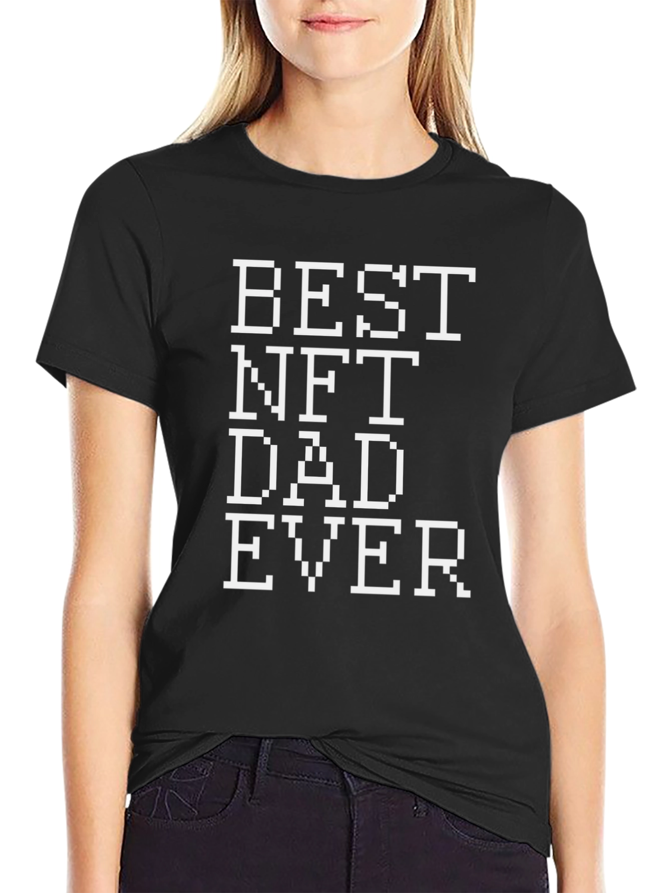 Best NFT Dad Ever Black Graphic Tee