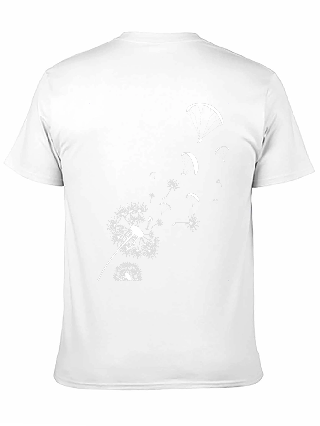 Dandelion Paragliding Black T-Shirt