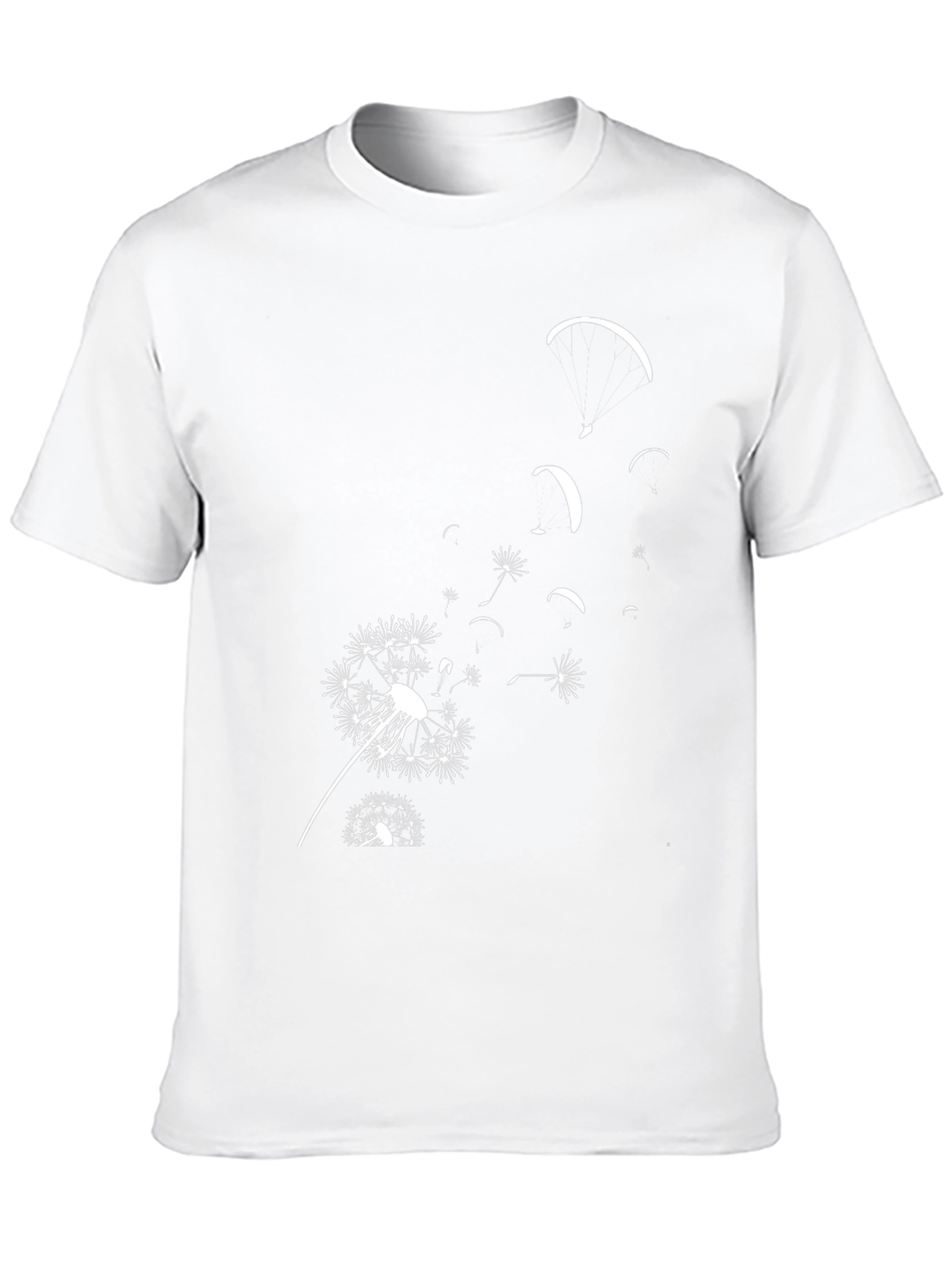 Dandelion Paragliding Black T-Shirt