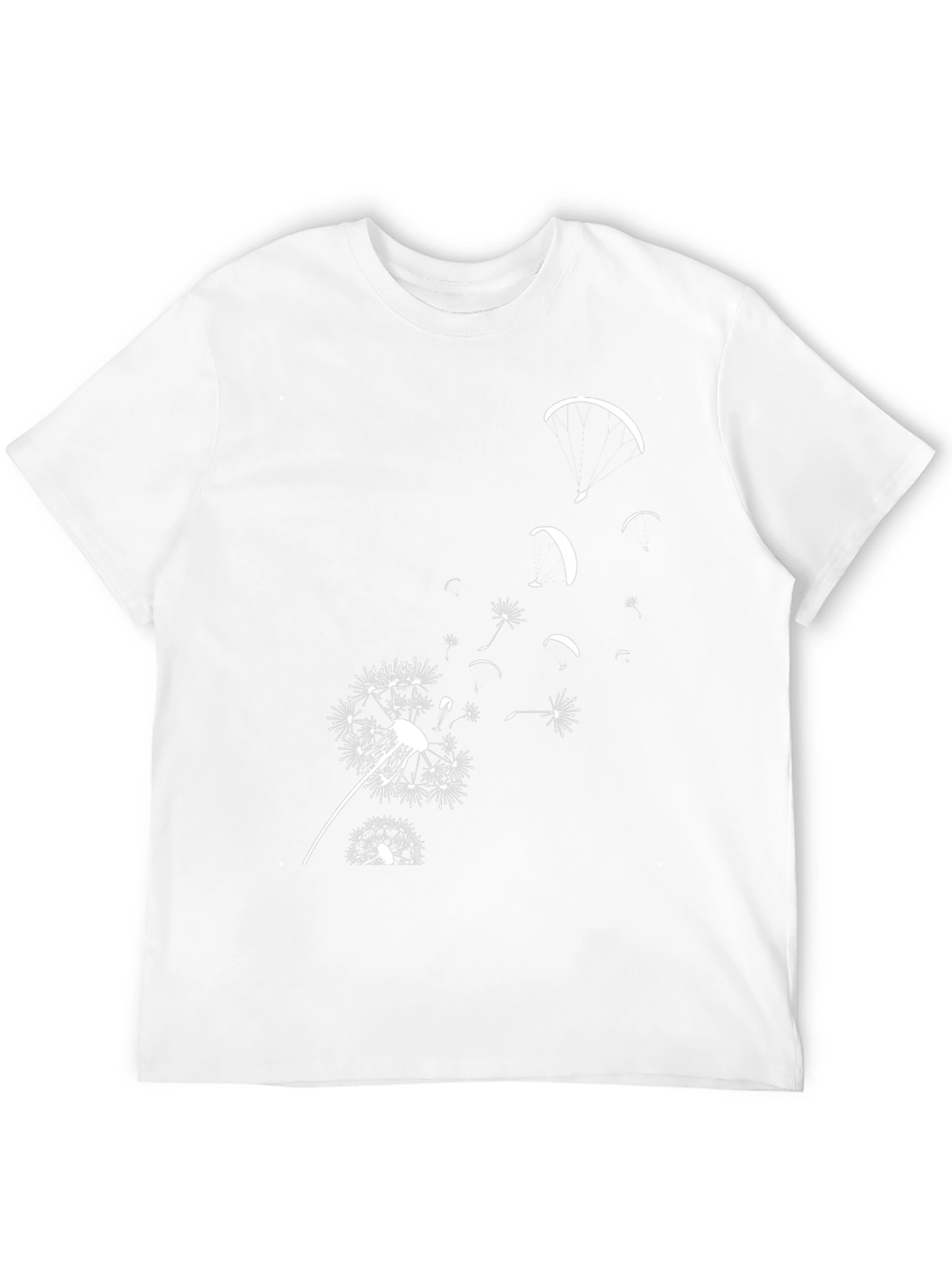 Dandelion Paragliding Black T-Shirt
