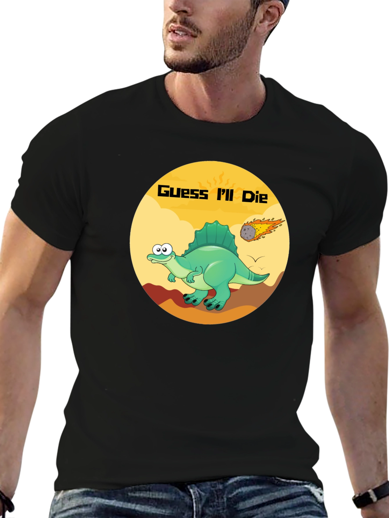Guess Ill Die Funny Dinosaur T-Shirt
