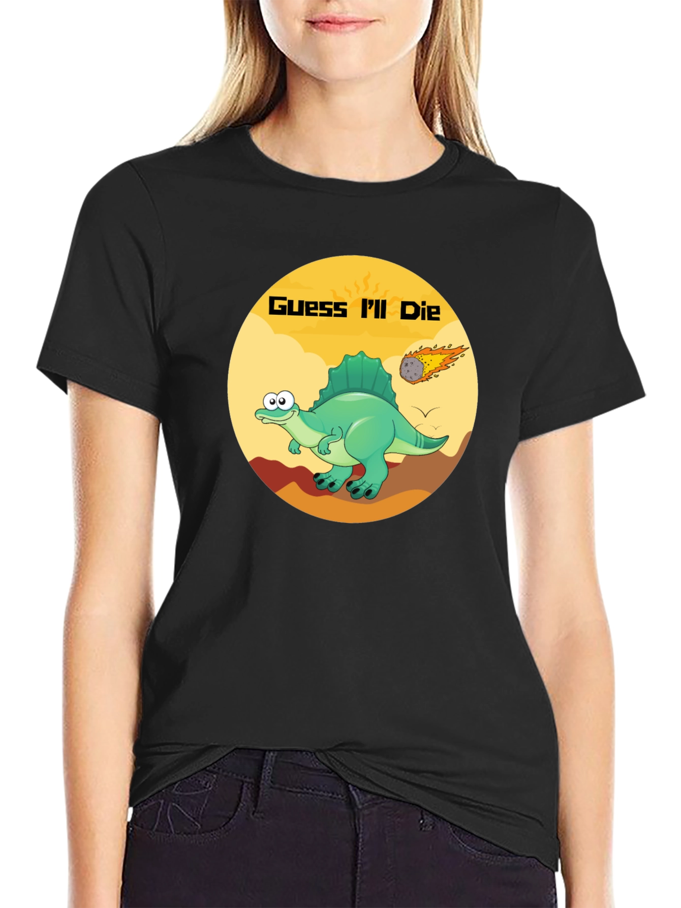 Guess Ill Die Funny Dinosaur T-Shirt