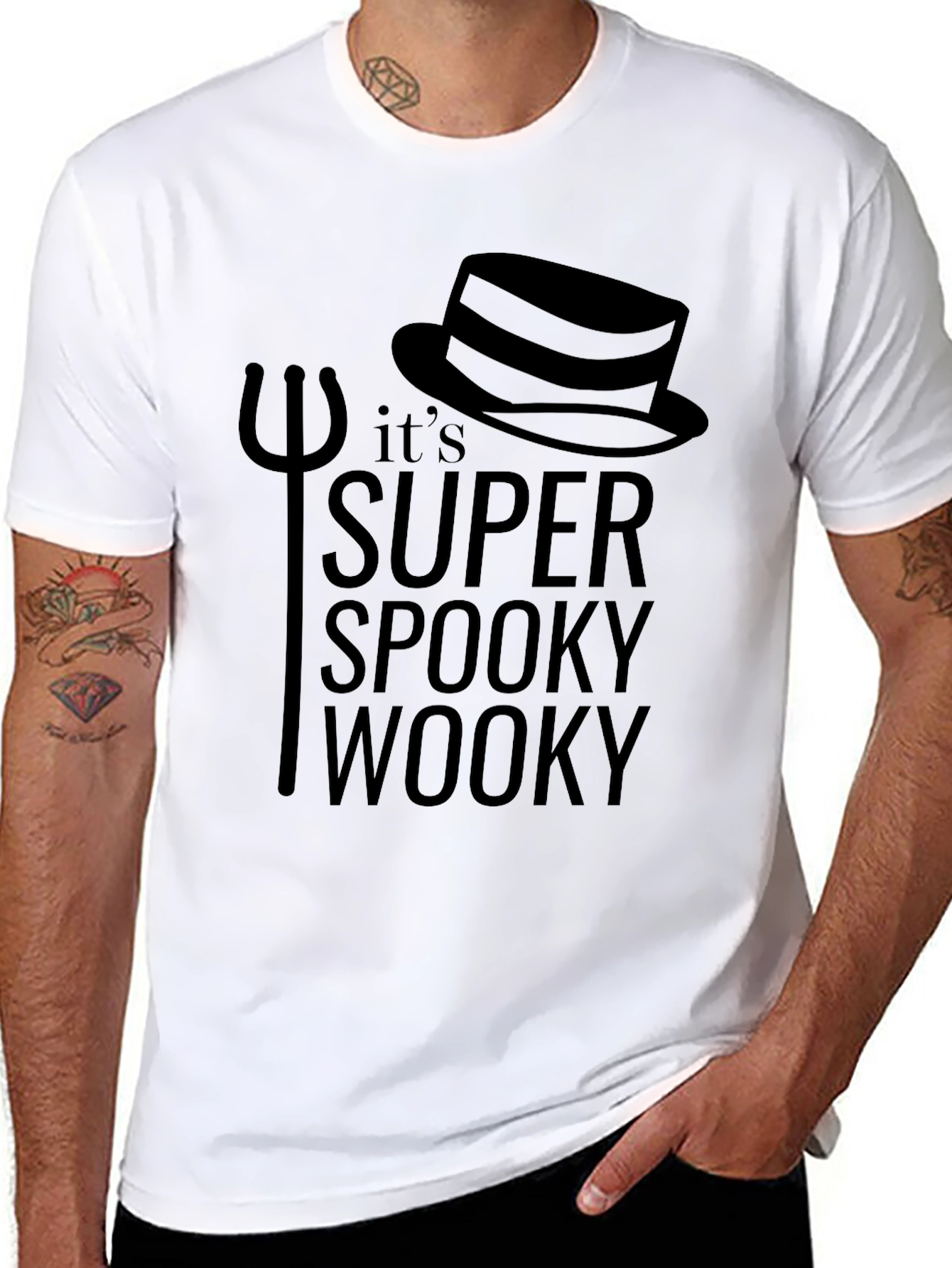 Super Spooky Wooky Black T-Shirt