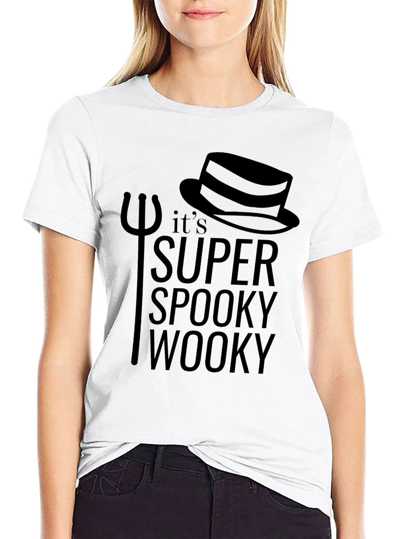Super Spooky Wooky Black T-Shirt