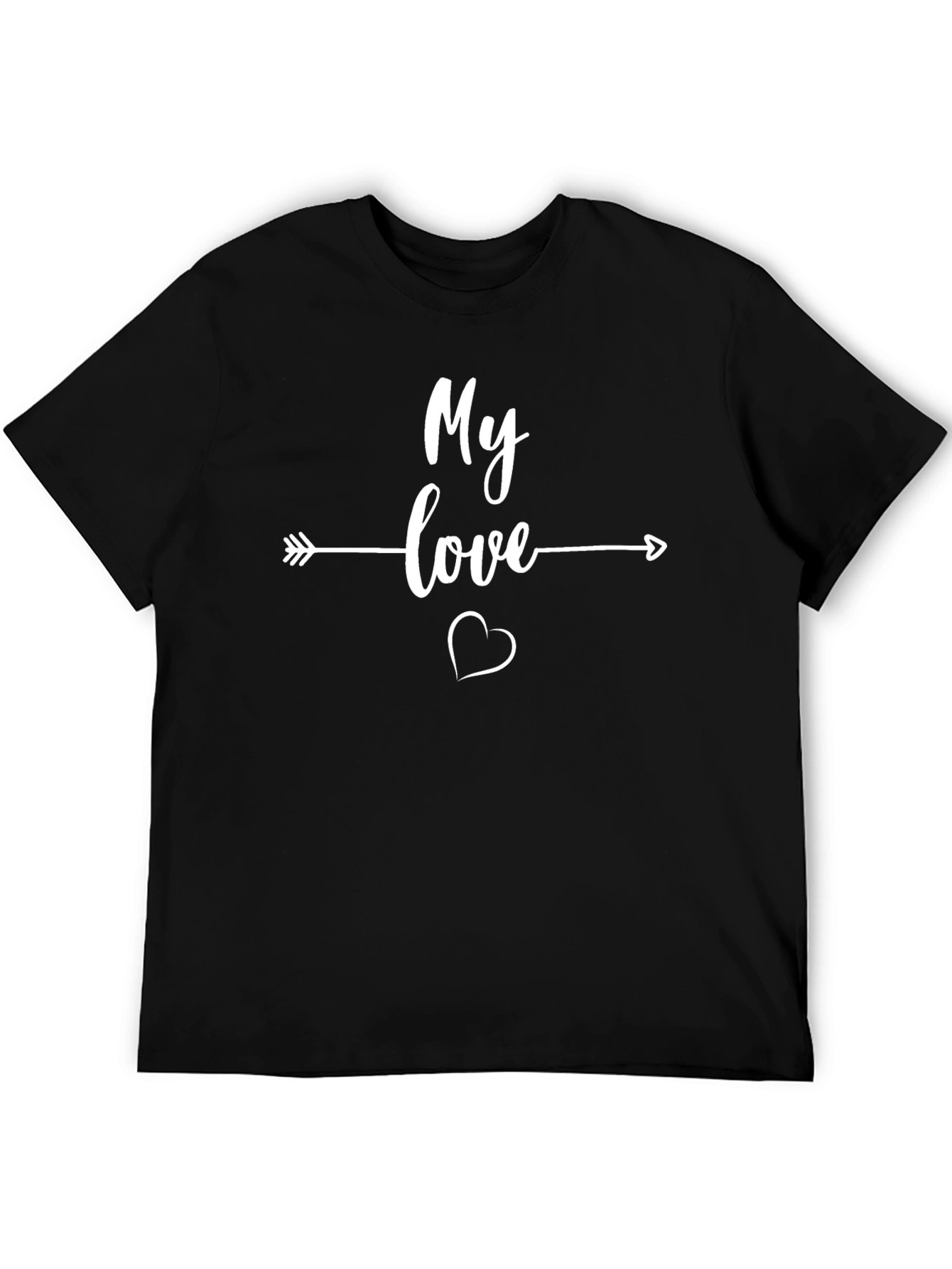 My Love Graphic Tee - Arrow & Heart Design