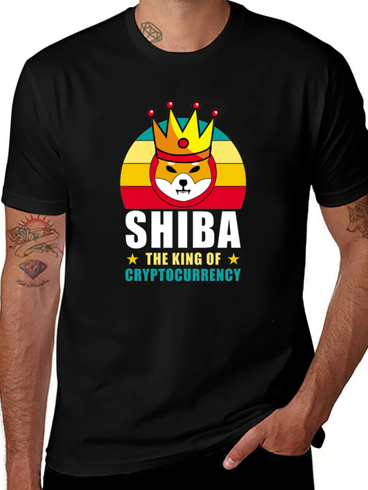 Shiba Cryptocurrency King Graphic T-Shirt