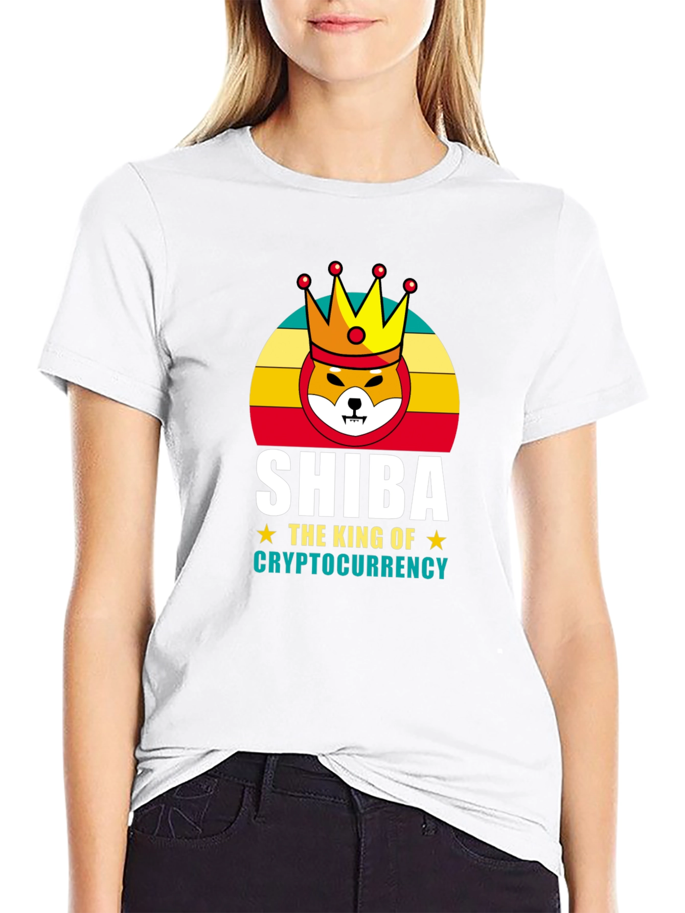 Shiba Cryptocurrency King Graphic T-Shirt