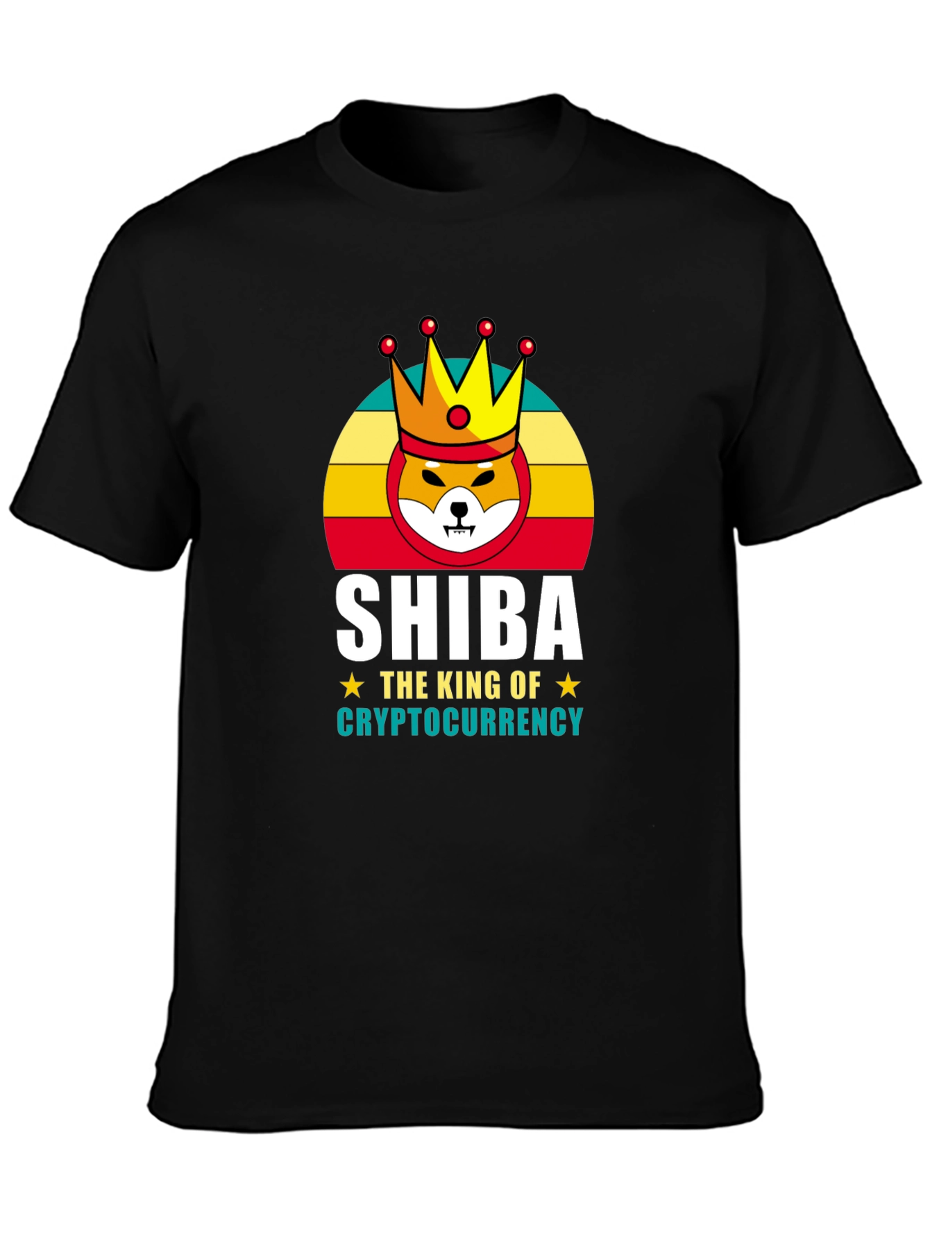 Shiba Cryptocurrency King Graphic T-Shirt