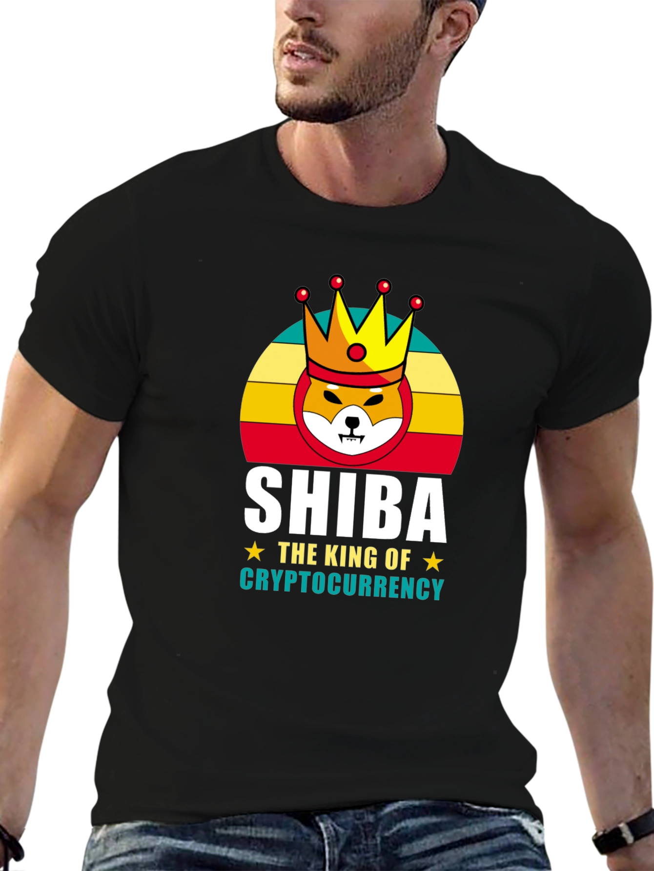 Shiba Cryptocurrency King Graphic T-Shirt