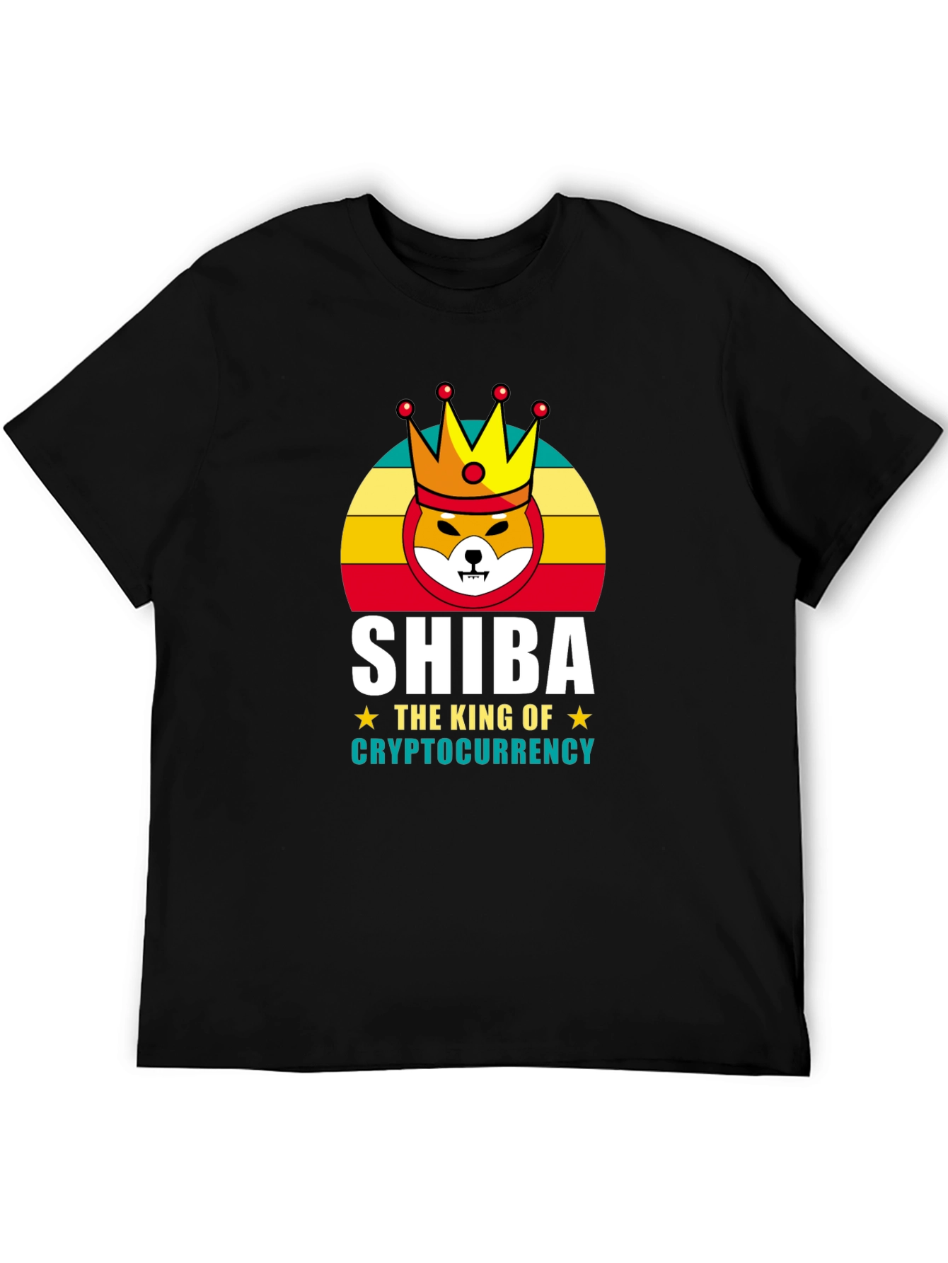 Shiba Cryptocurrency King Graphic T-Shirt