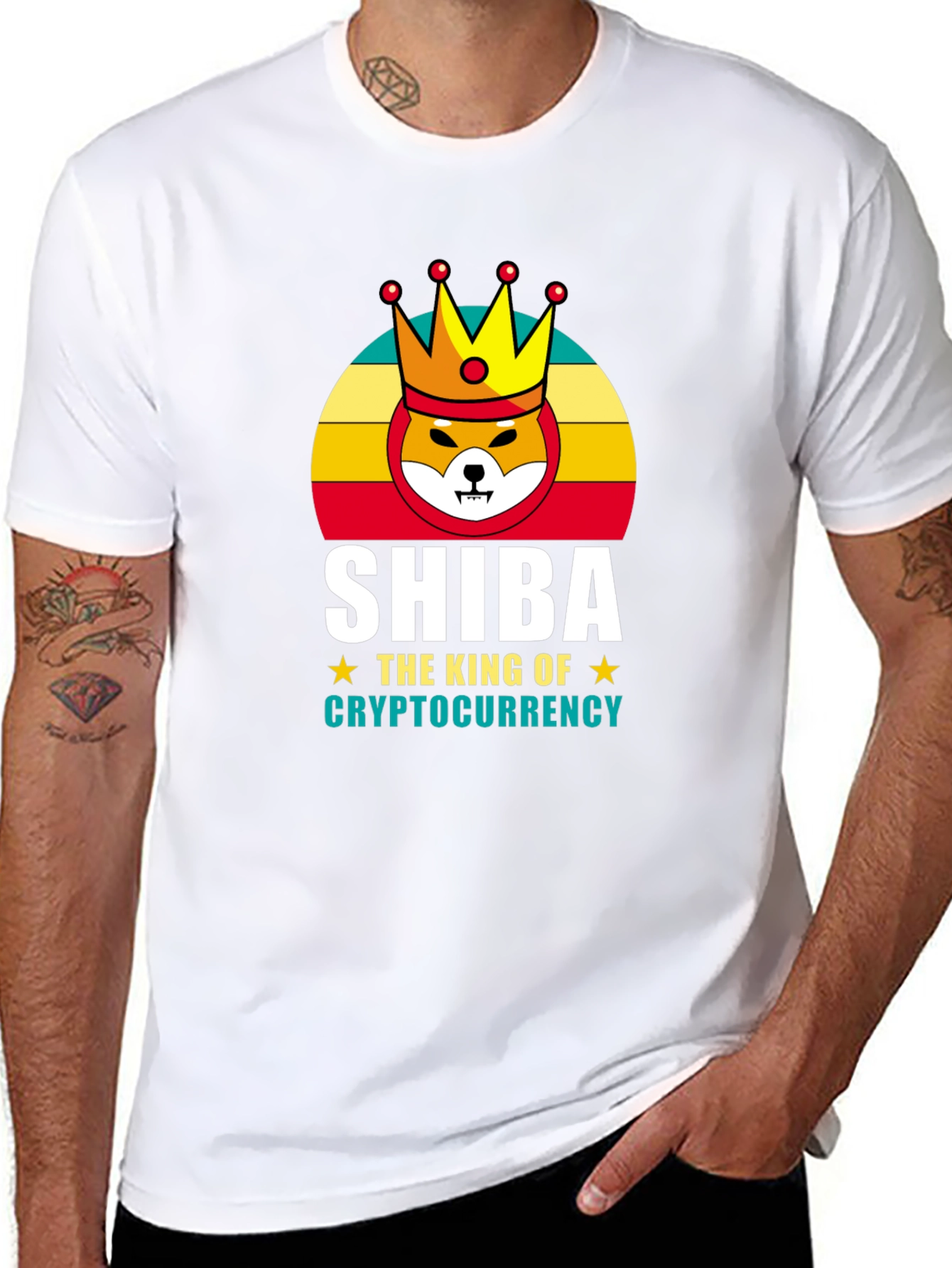 Shiba Cryptocurrency King Graphic T-Shirt