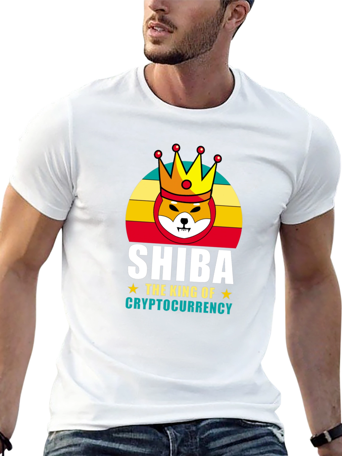 Shiba Cryptocurrency King Graphic T-Shirt