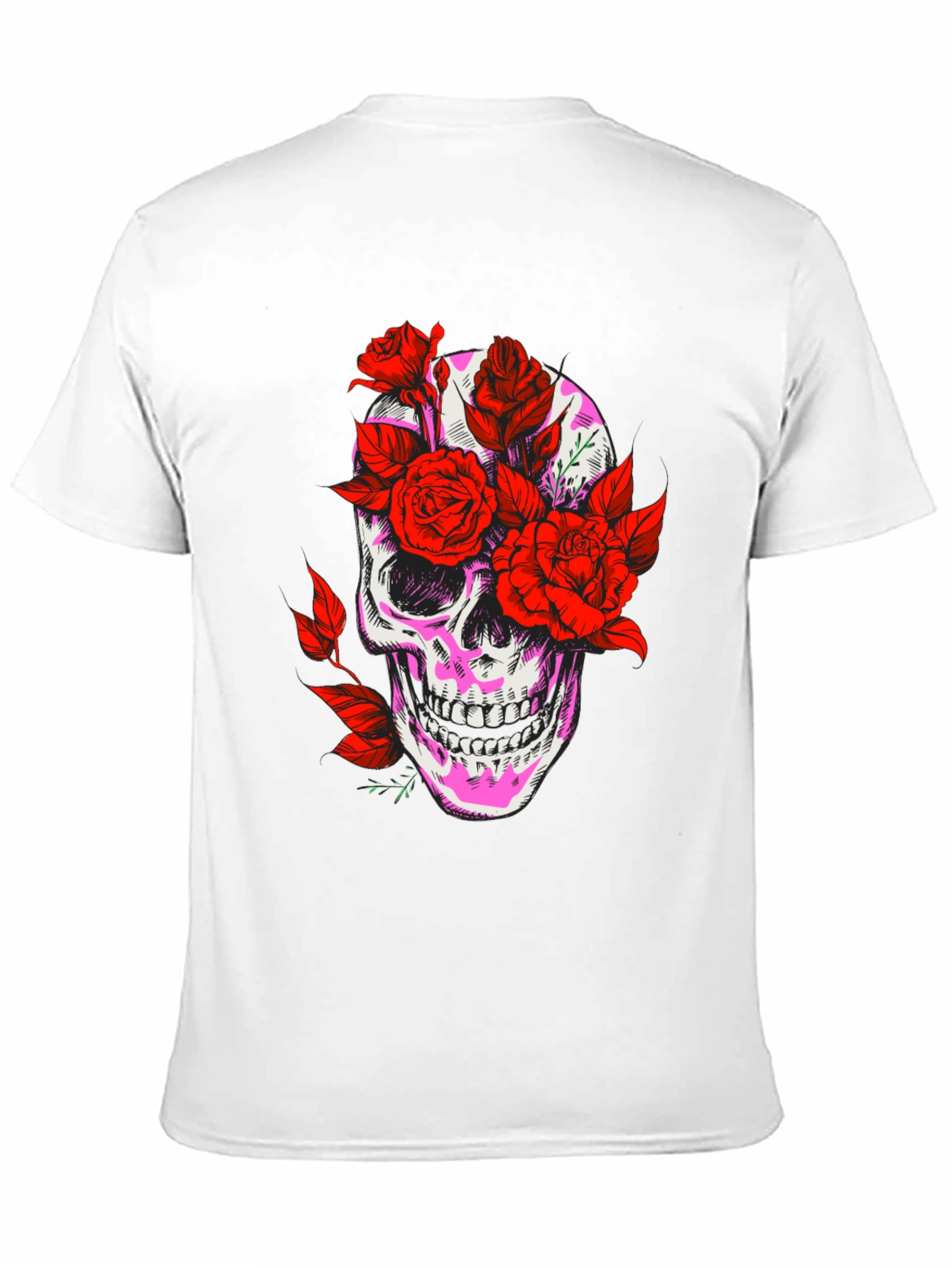 Skull & Roses Graphic Tee - Edgy Streetwear