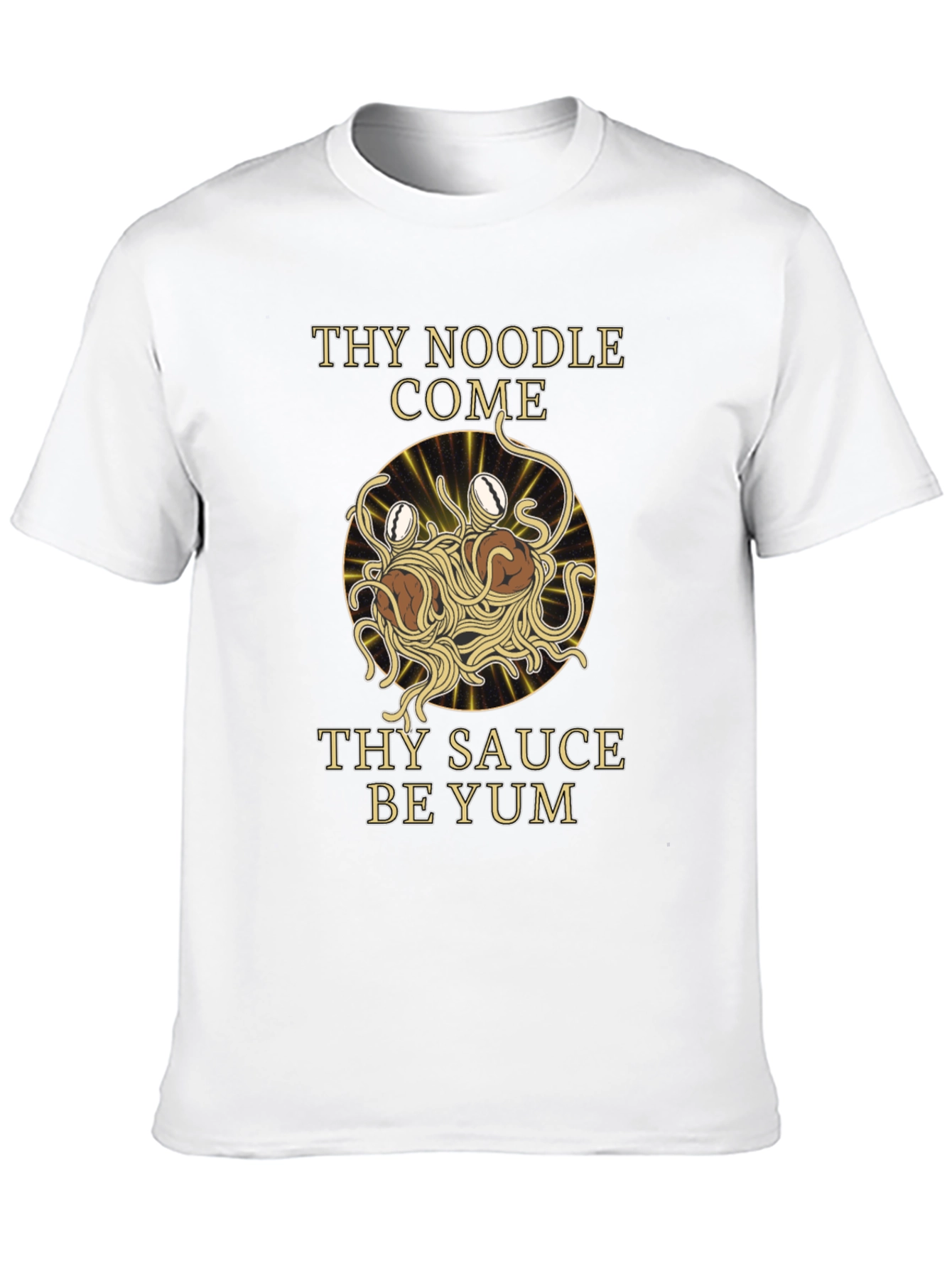 Flying Spaghetti Monster T-Shirt - Thy Noodle Come