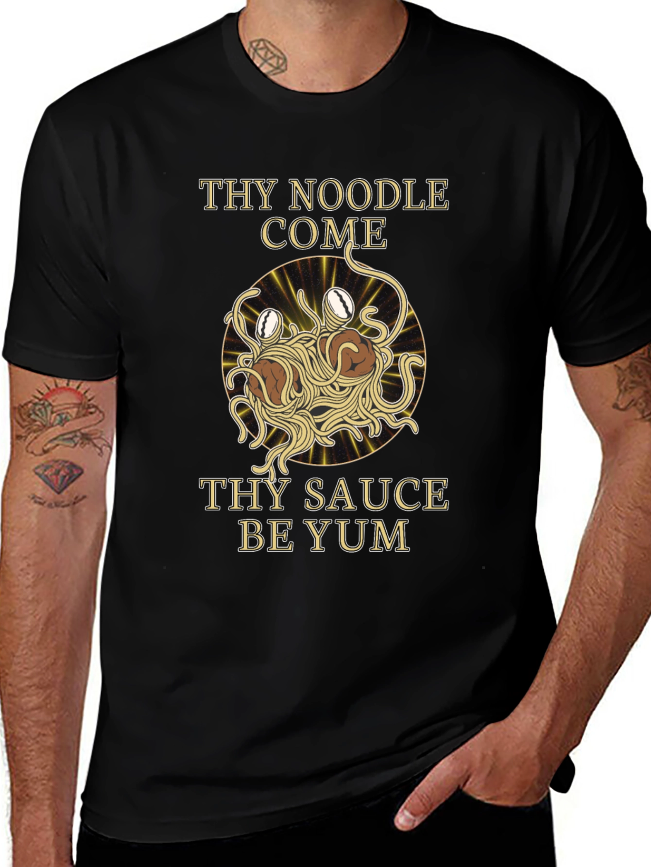 Flying Spaghetti Monster T-Shirt - Thy Noodle Come