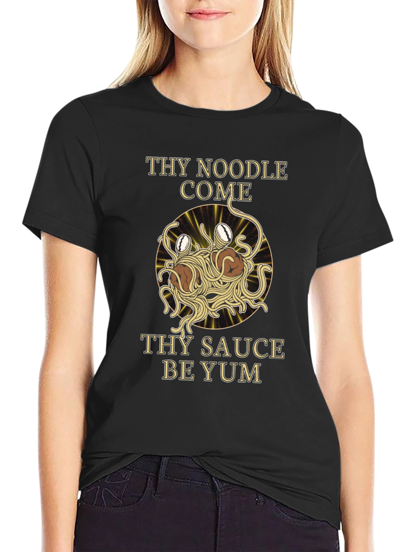 Flying Spaghetti Monster T-Shirt - Thy Noodle Come