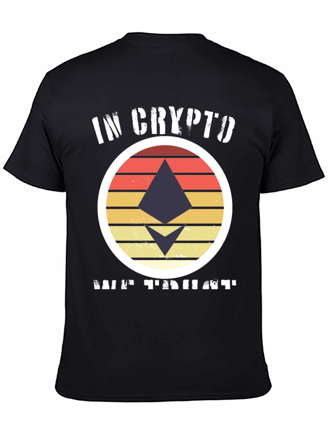 In Crypto We Trust Ethereum Black T-Shirt